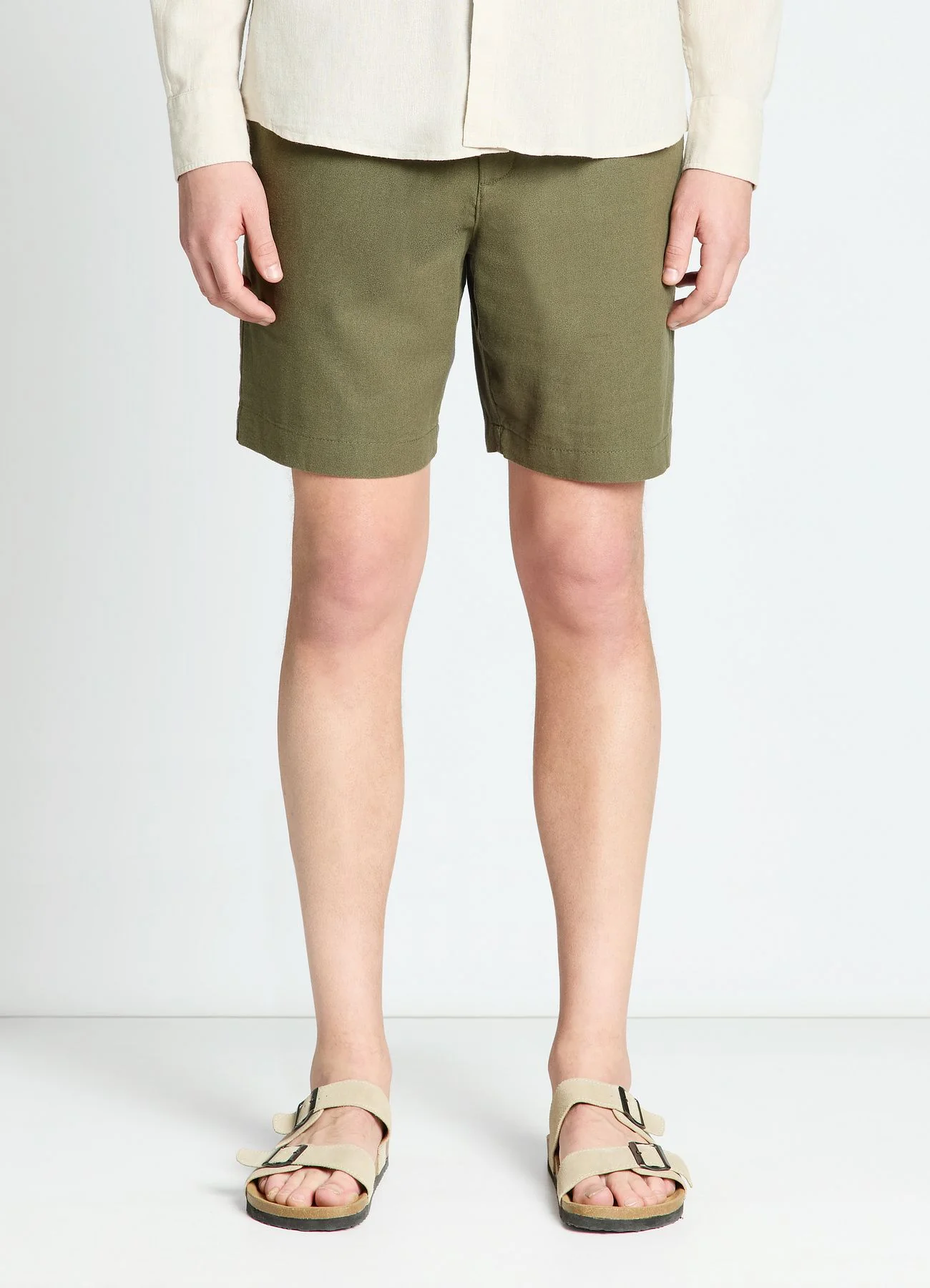 Pantaloncini bermuda misto lino - Image 2