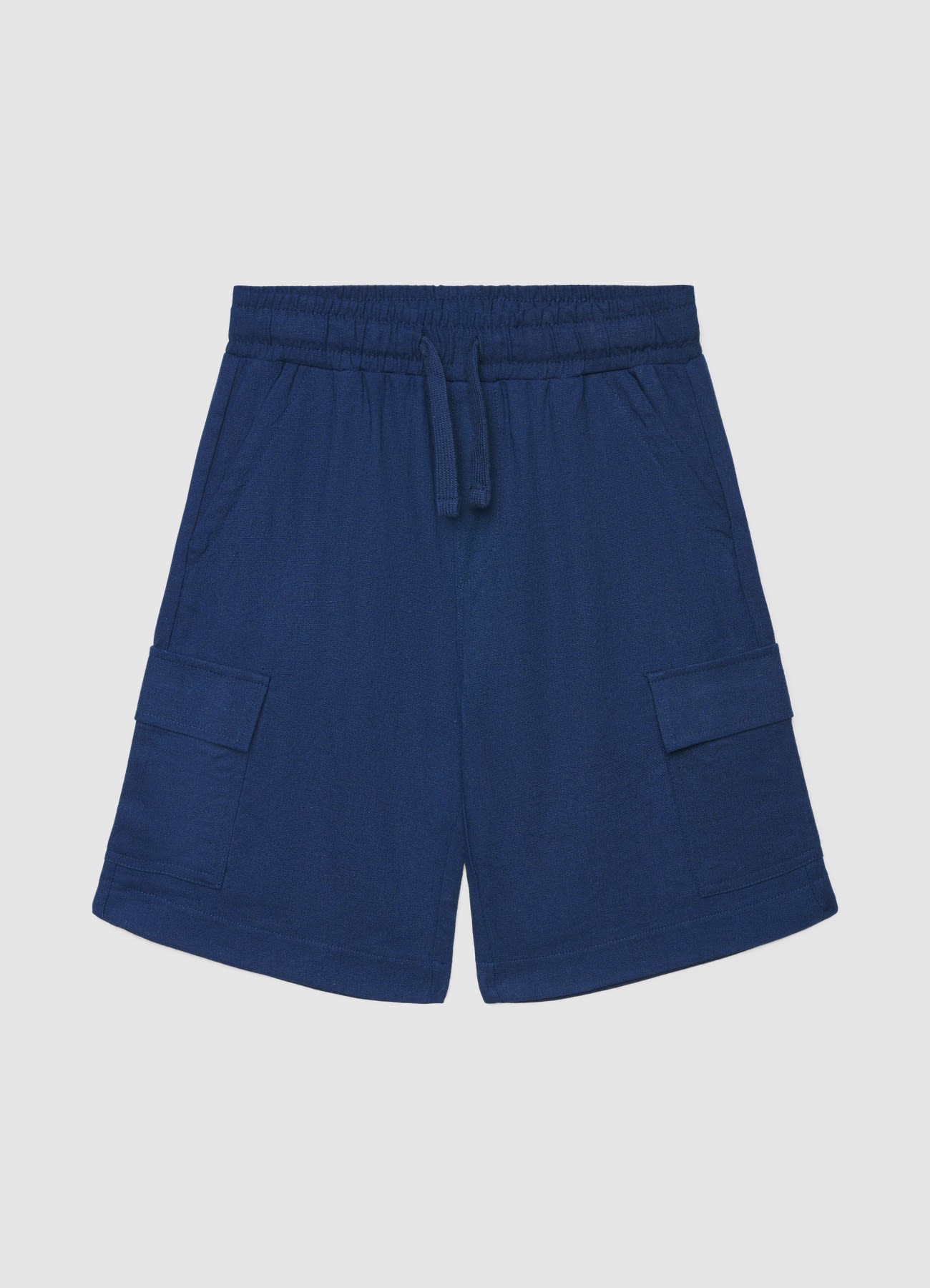 Pantaloncini cargo misto lino - Image 2