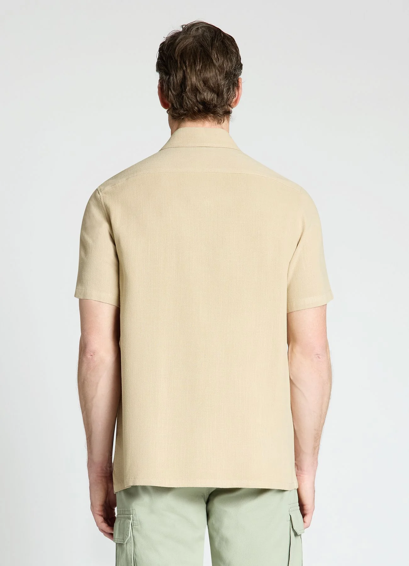 Pantaloncini cargo tinta unita - Image 3