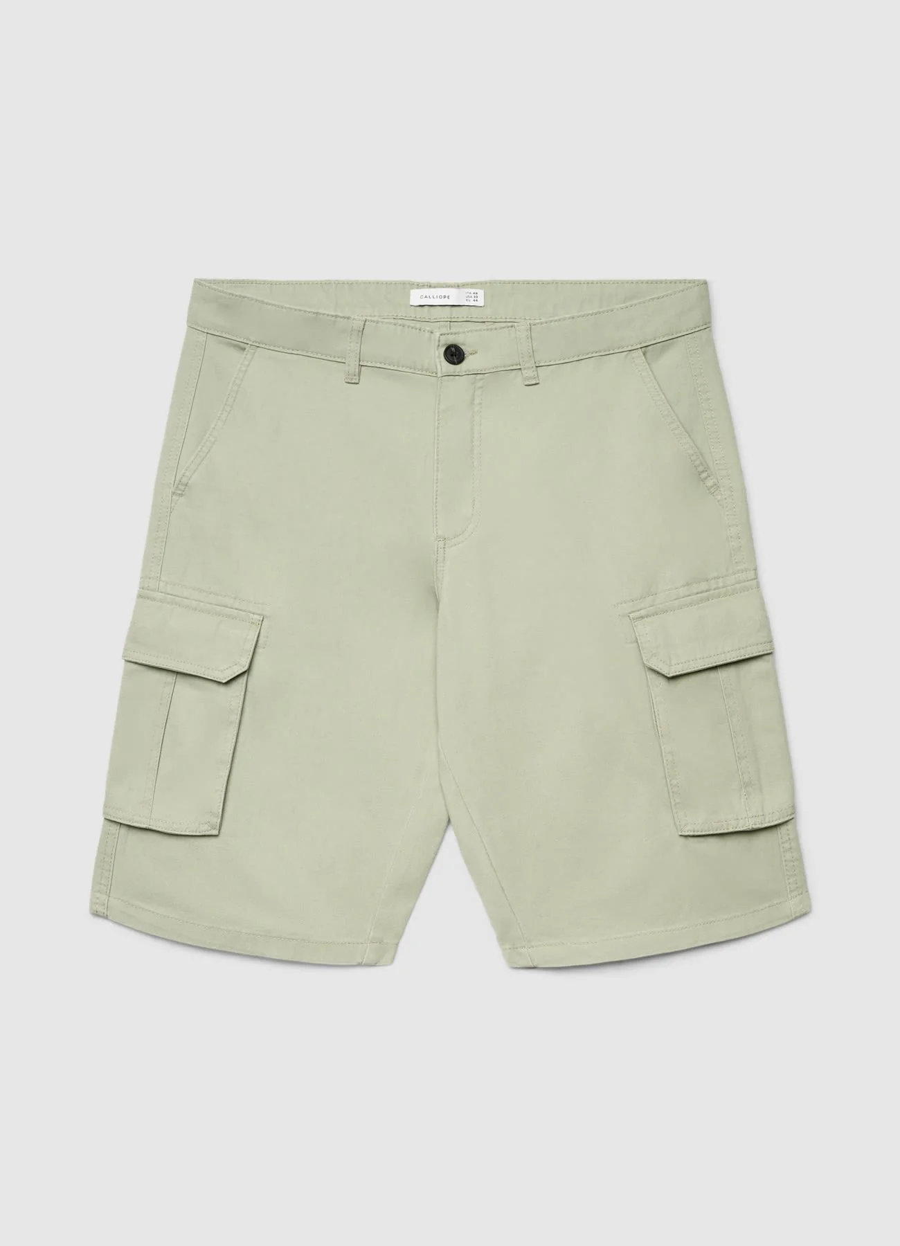 Pantaloncini cargo tinta unita - Image 6