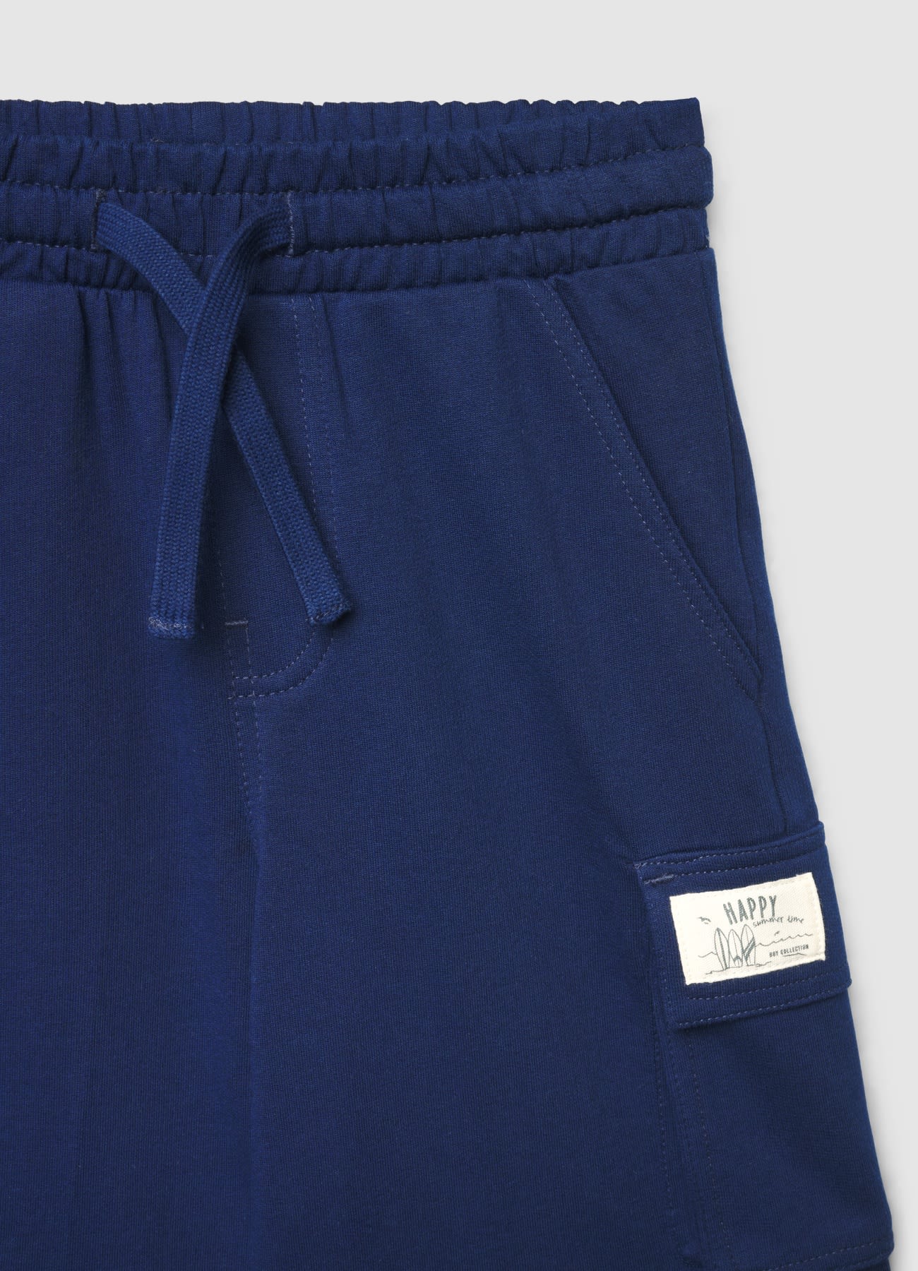 Pantaloncini cargo tinta unita - Image 3