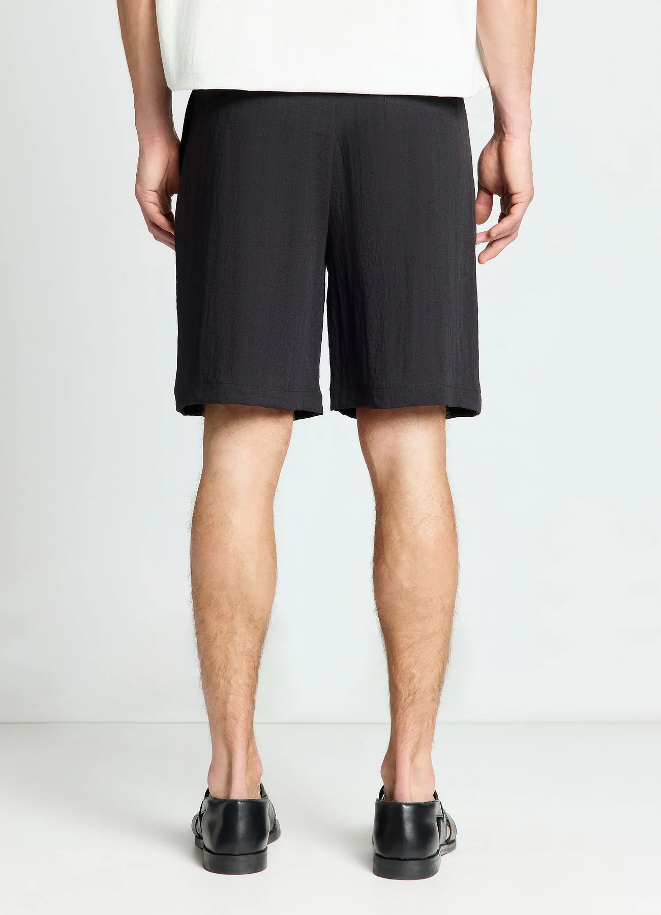 Pantaloncini chino effetto stropicciato