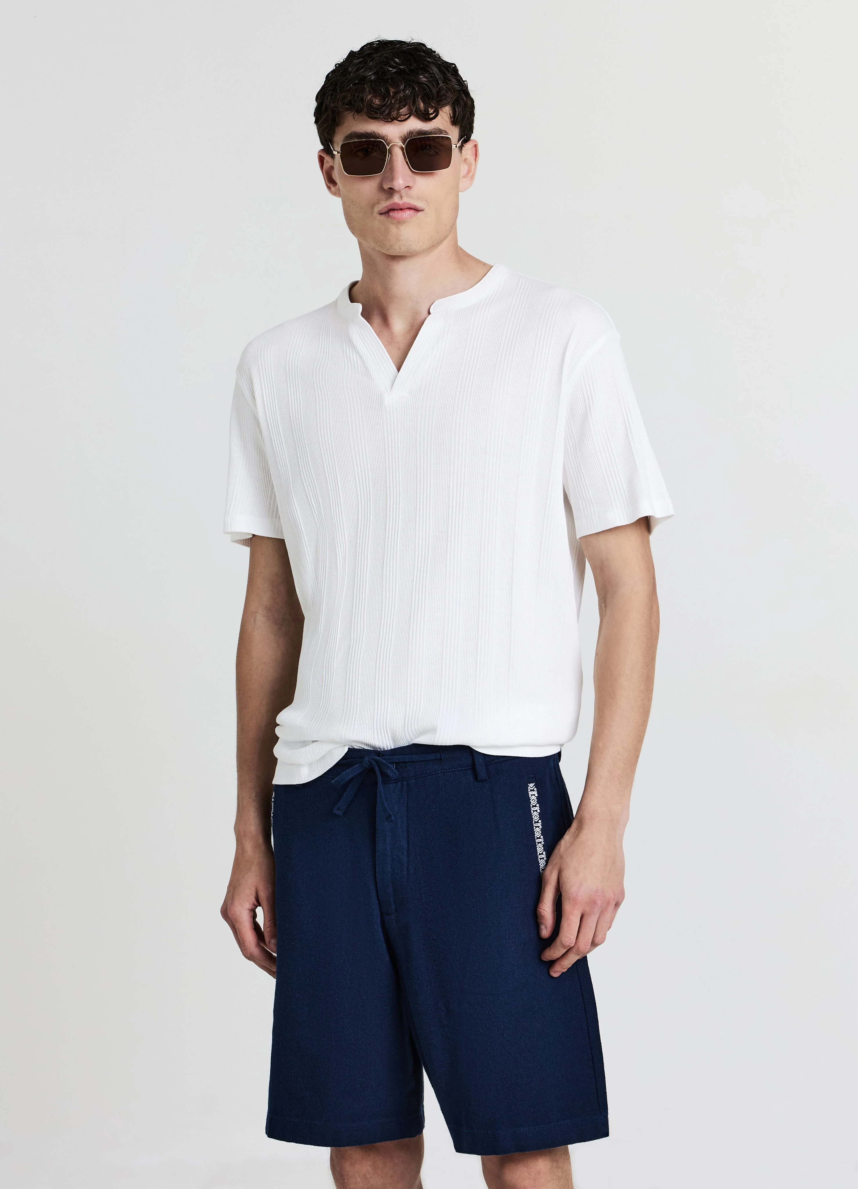 Pantaloncini chino tasche ricamo - Image 4