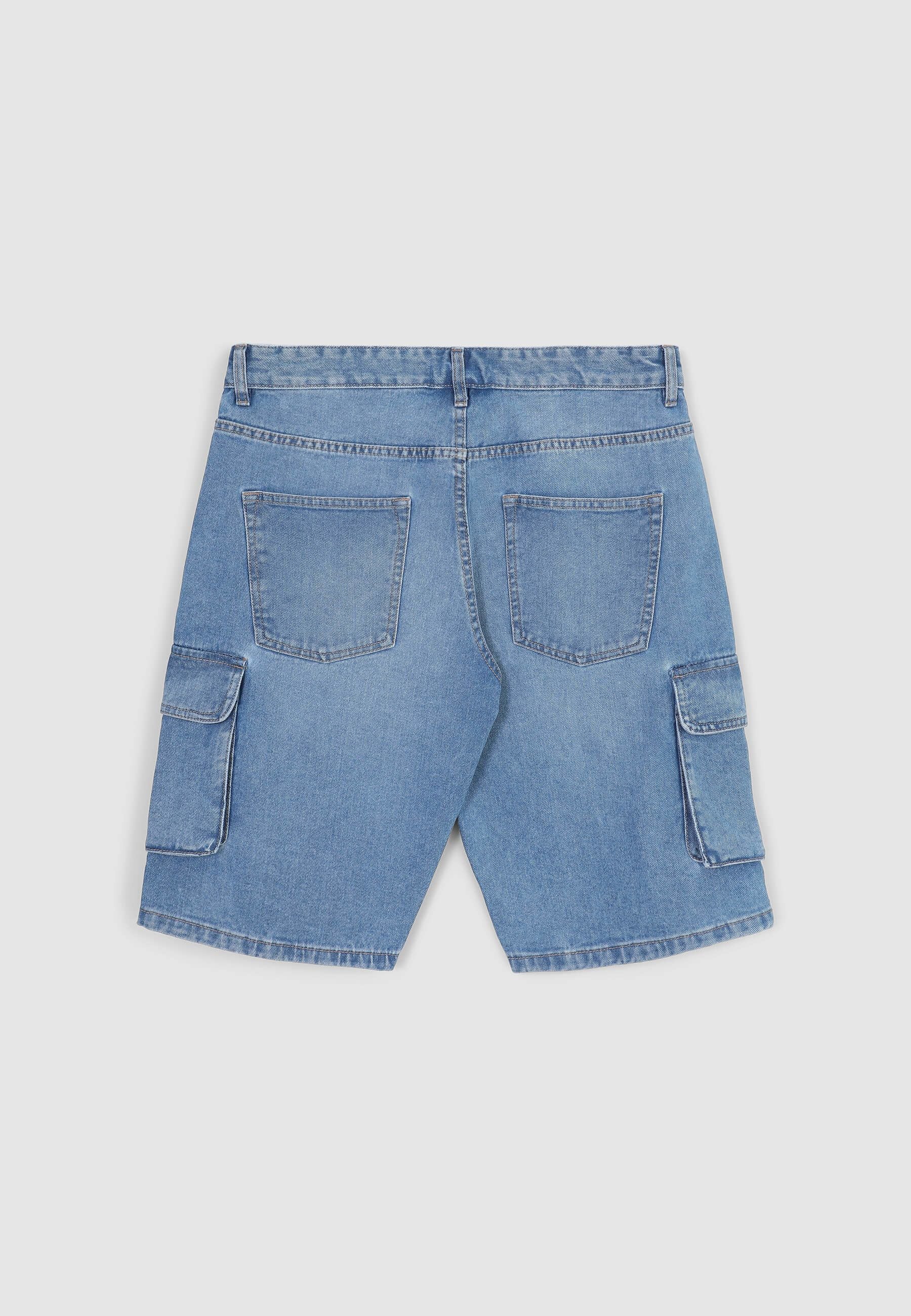 Pantaloncini denim cargo - Image 6
