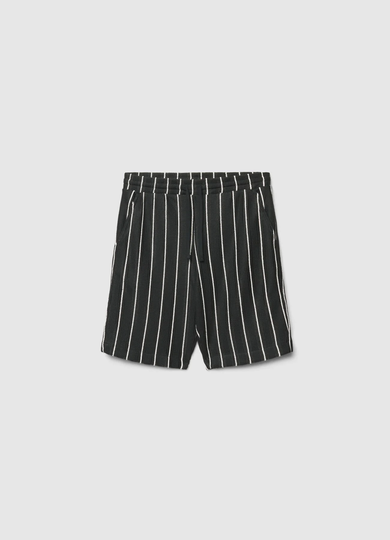 Pantaloncini ginnici a righe con coulisse - Image 4