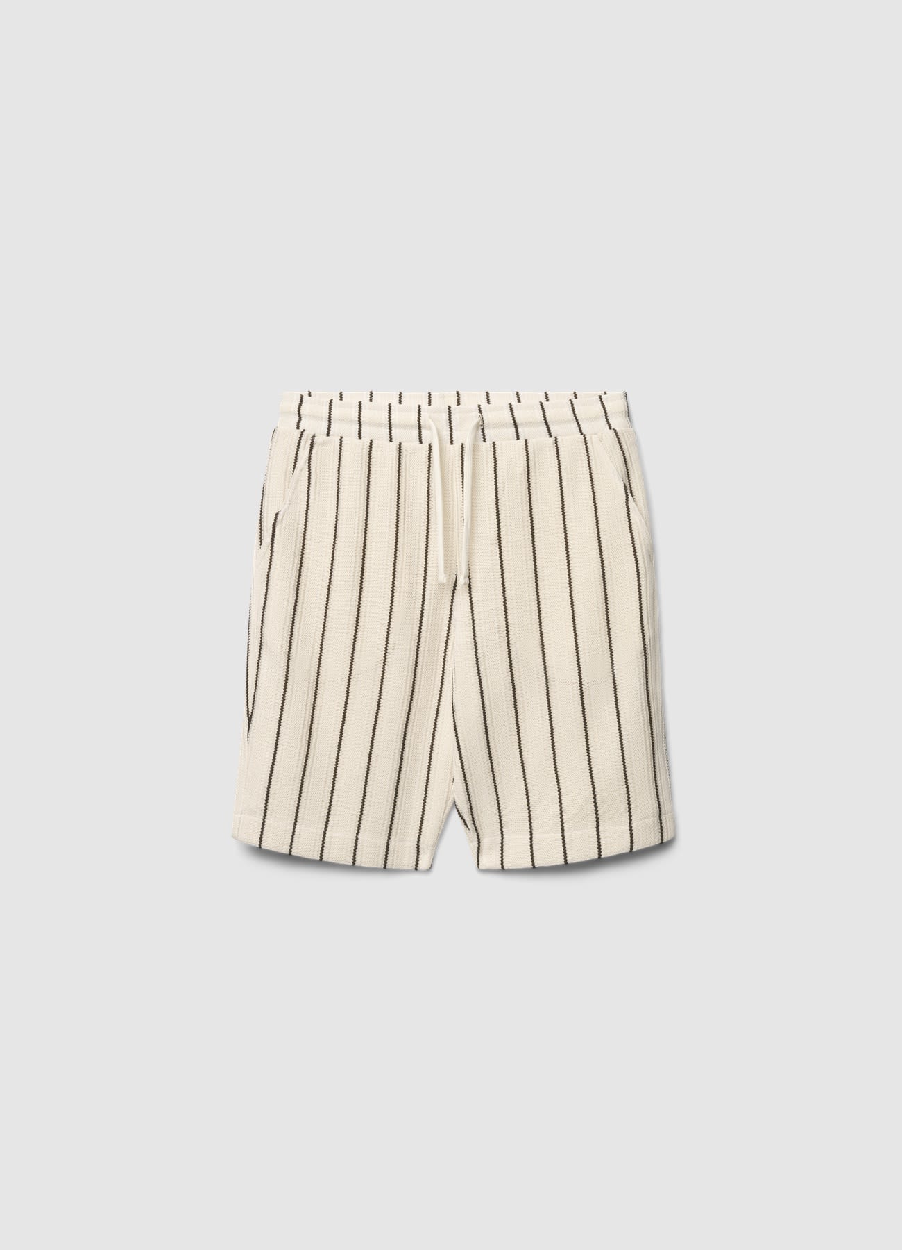 Pantaloncini ginnici a righe con coulisse - Image 4