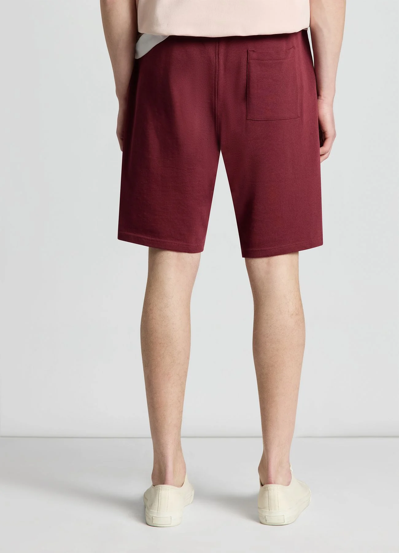 Pantaloncini ginnici tinta unita con coulisse - Image 3