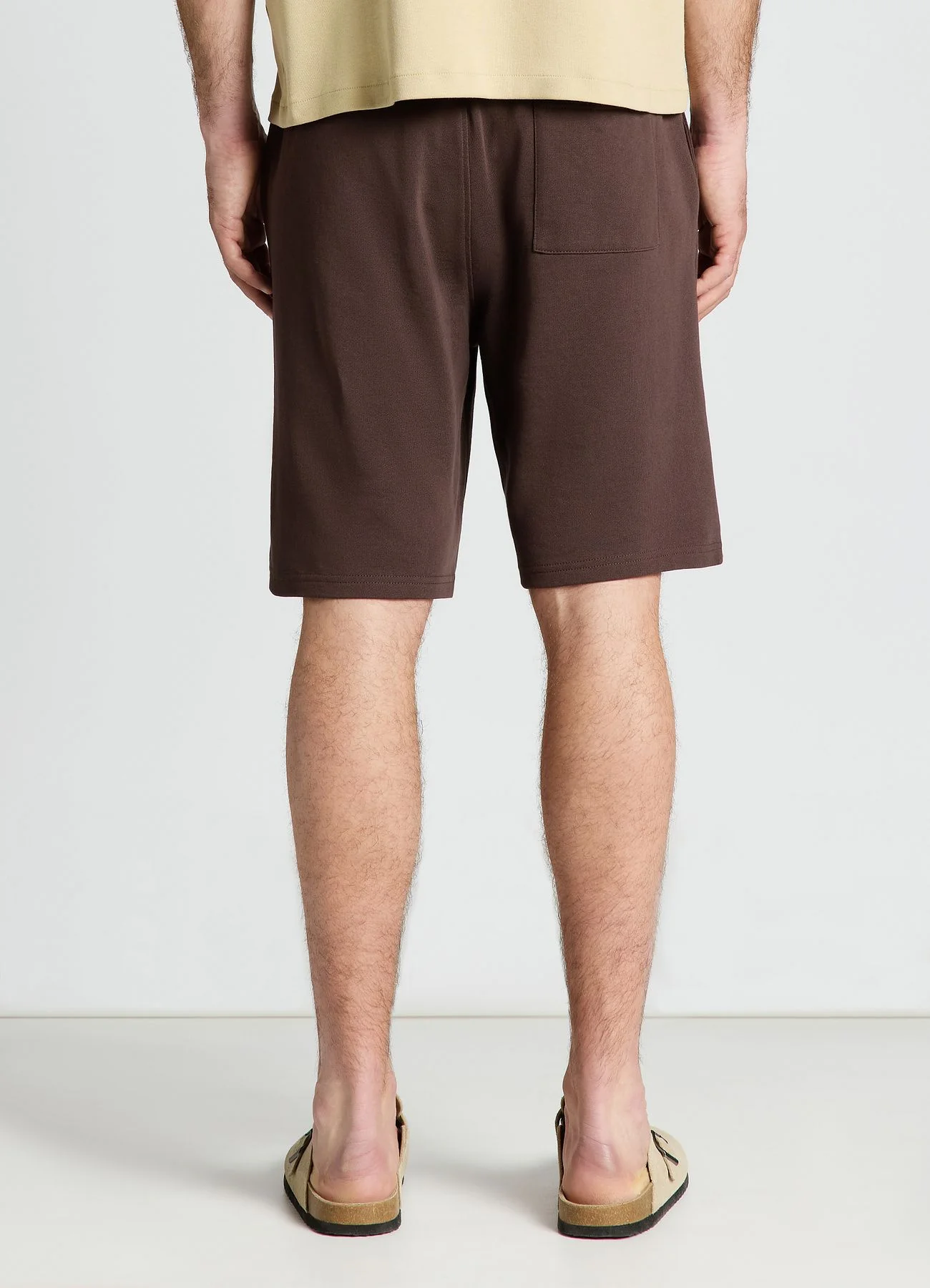Pantaloncini ginnici tinta unita con coulisse - Image 3