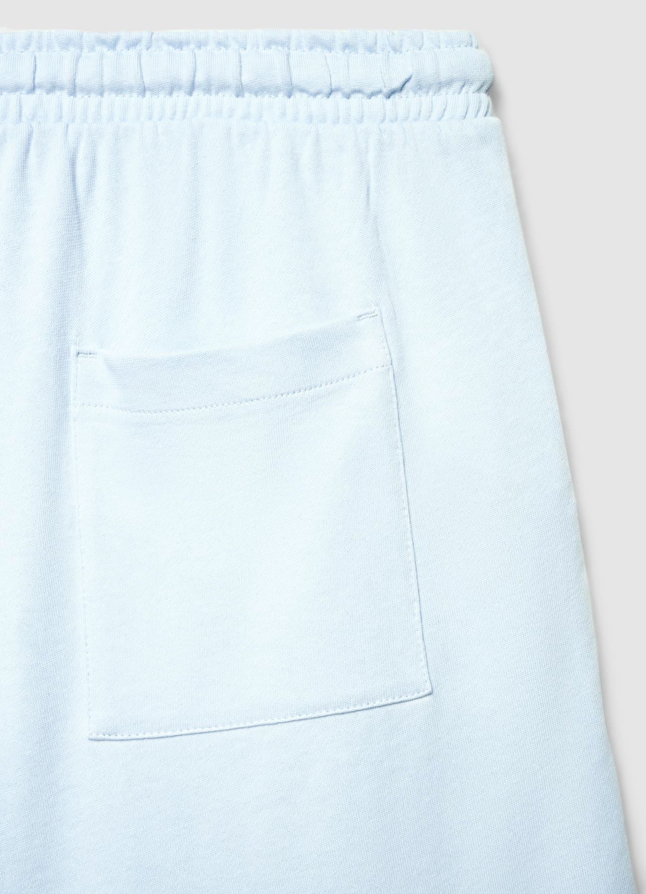 Pantaloncini ginnici tinta unita con coulisse - Image 6