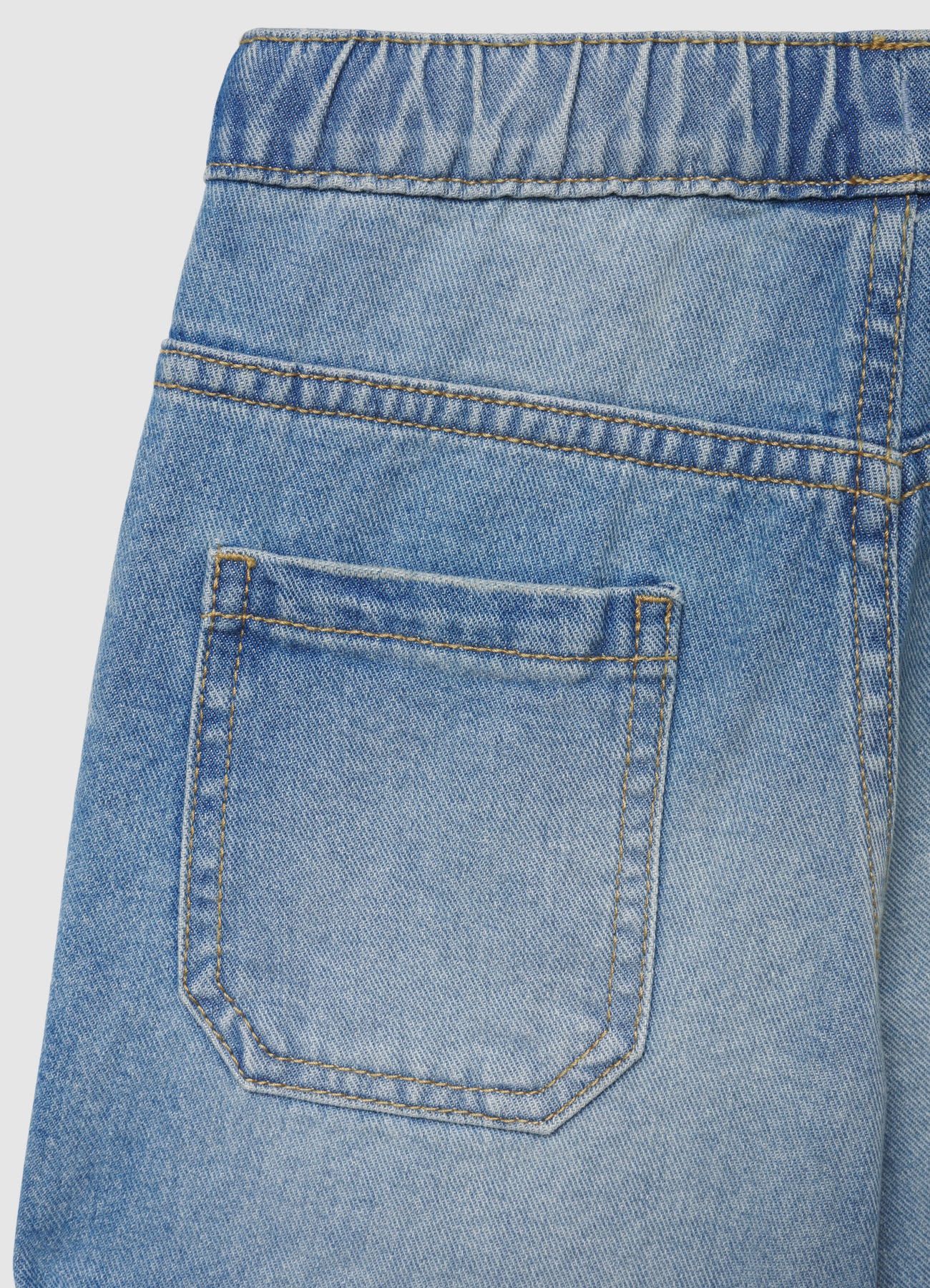 Pantaloncini jeans con coulisse - Image 3