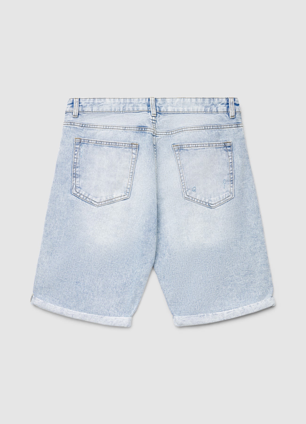 Pantaloncini jeans con strappi - Image 3