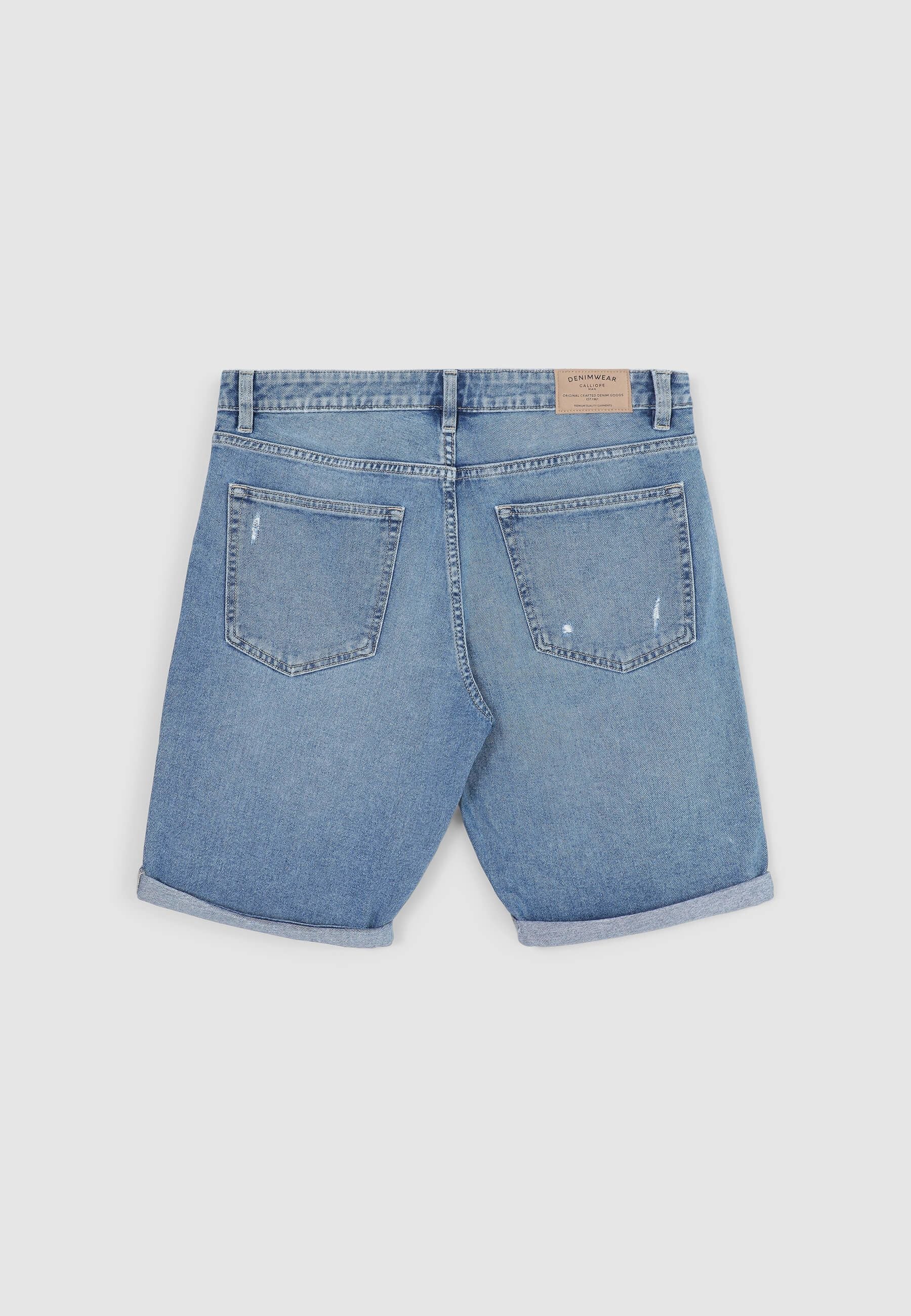 Pantaloncini jeans con strappi - Image 6