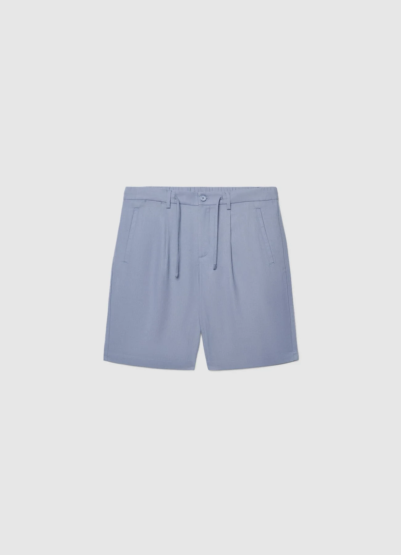 Pantaloncini jogger misto lino tinta unita - Image 4