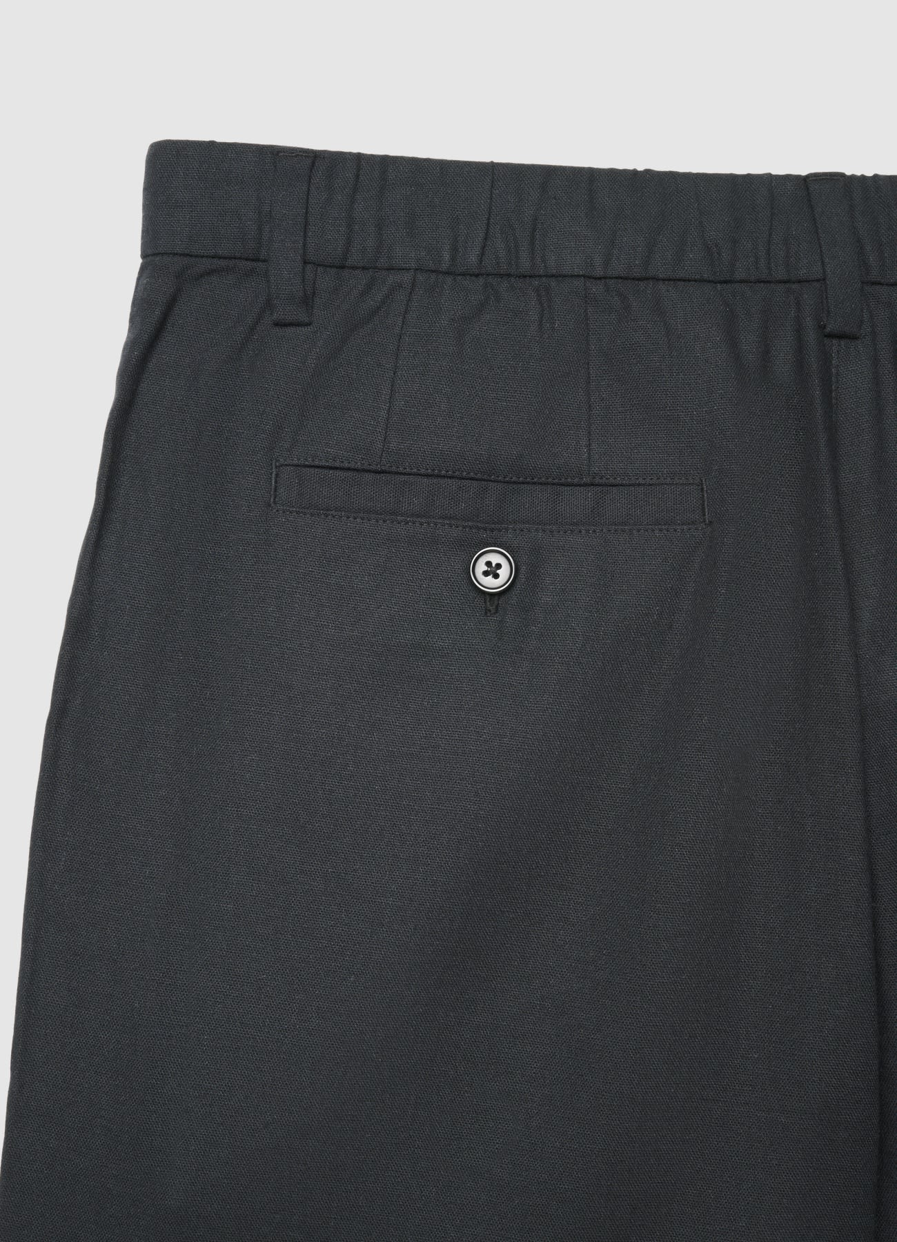 Pantaloncini jogger misto lino tinta unita - Image 5