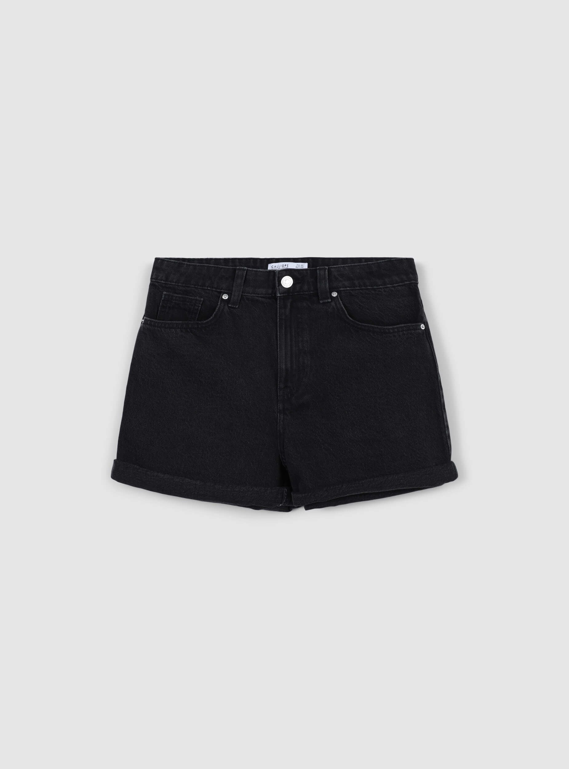 Pantaloncini mom con risvolto - Image 6