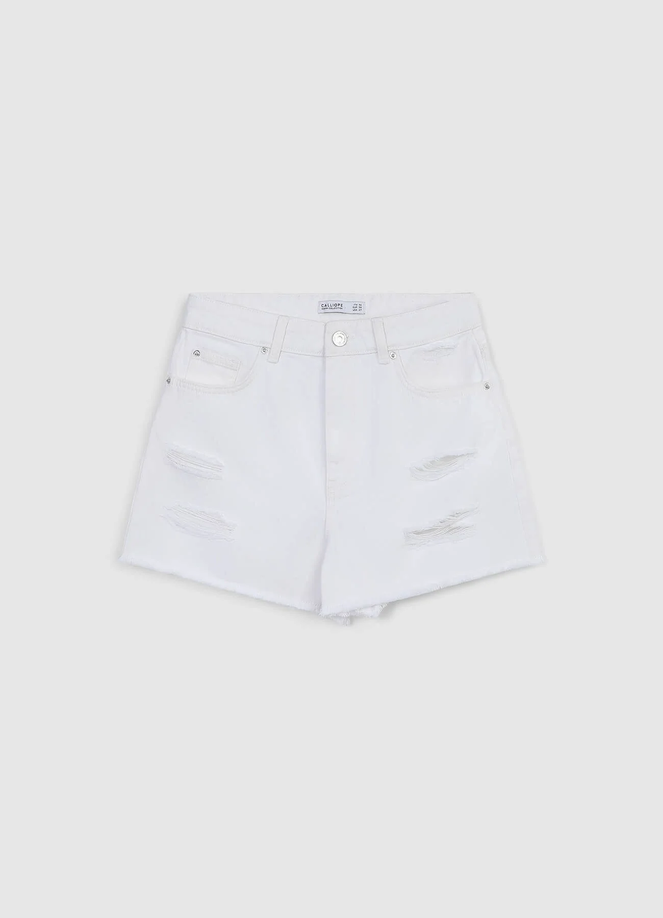 Pantaloncini mom con strappi