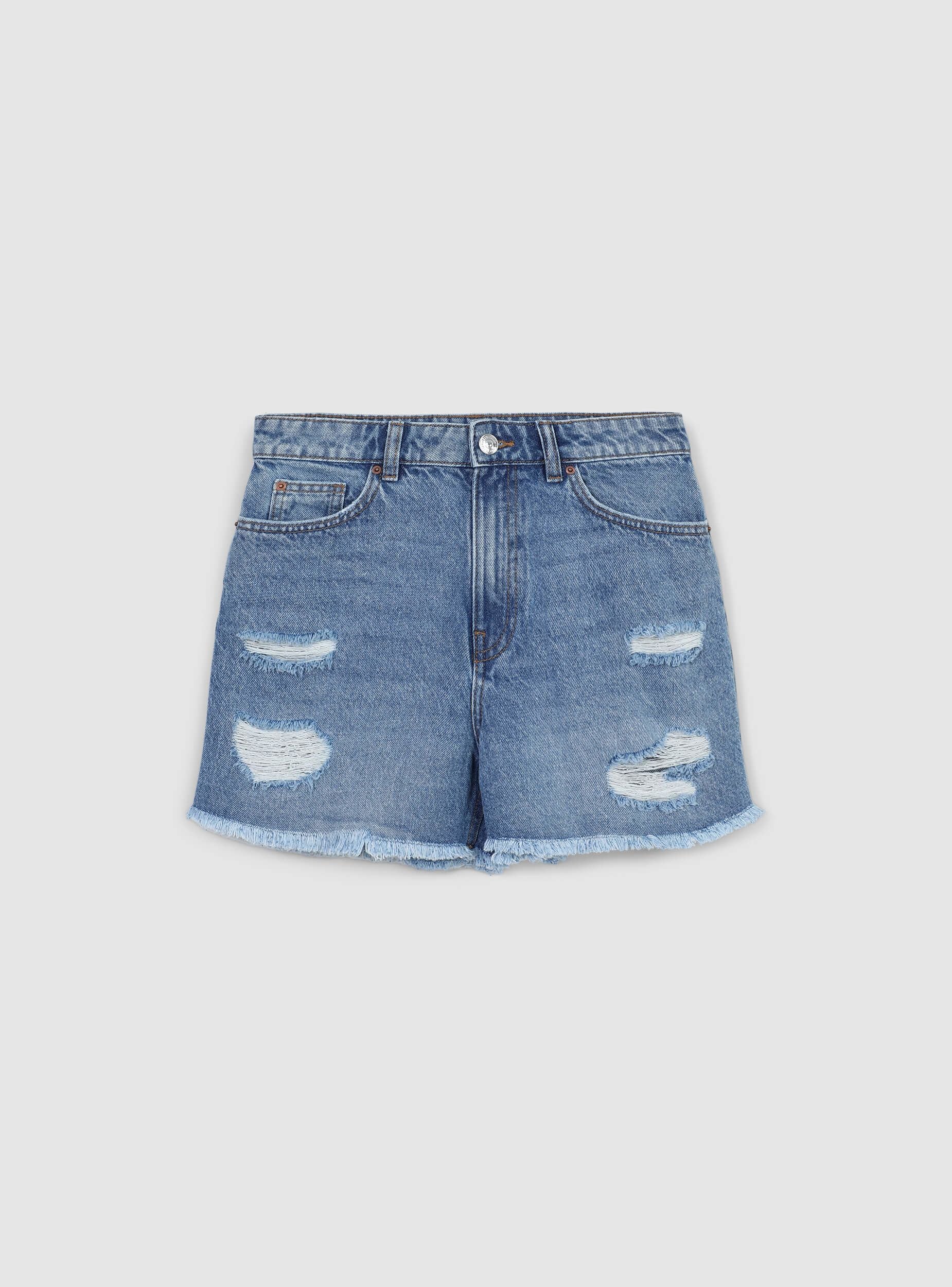 Pantaloncini mom con strappi - Image 5