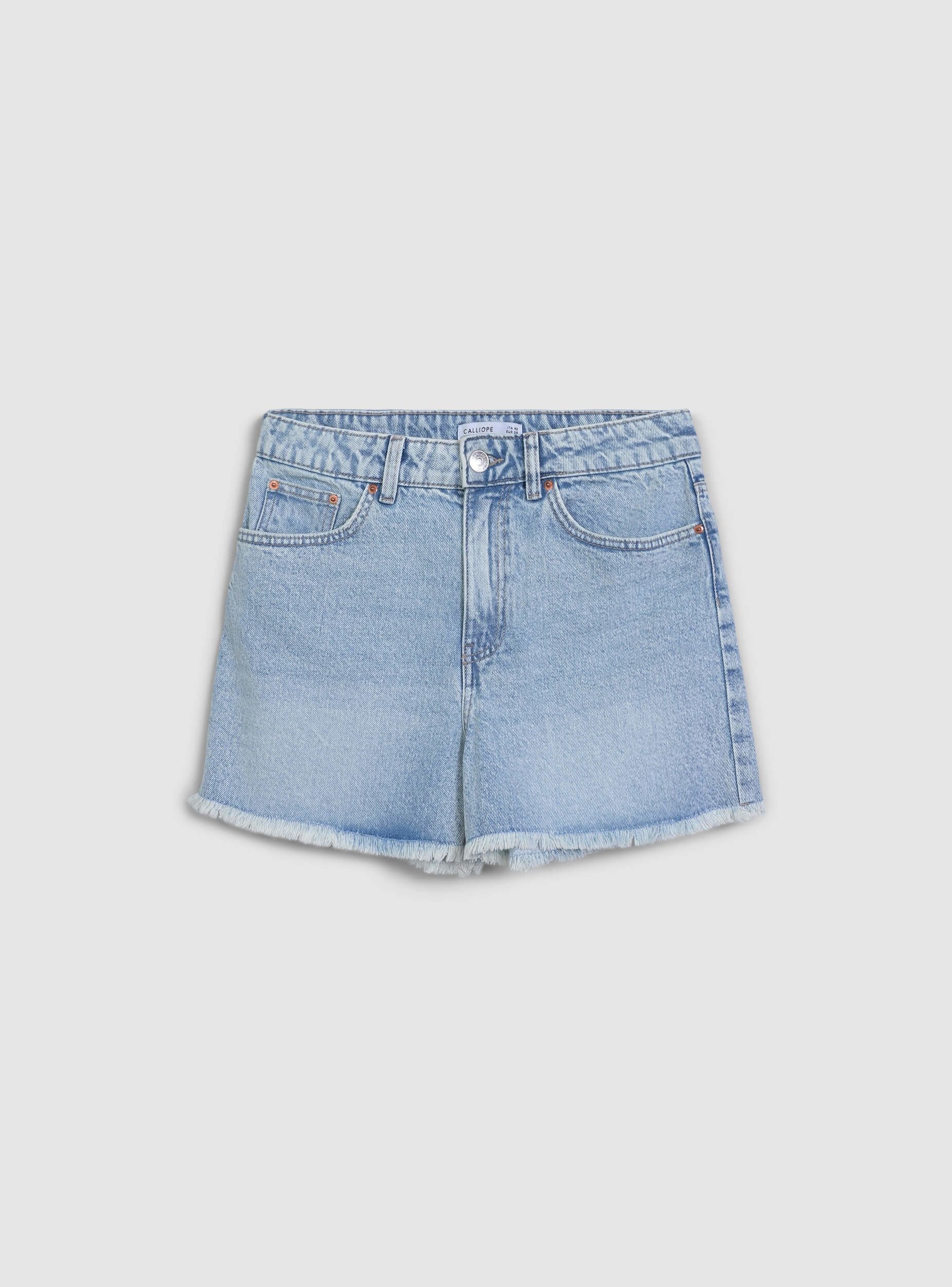 Pantaloncini mom sfrangiato - Image 6