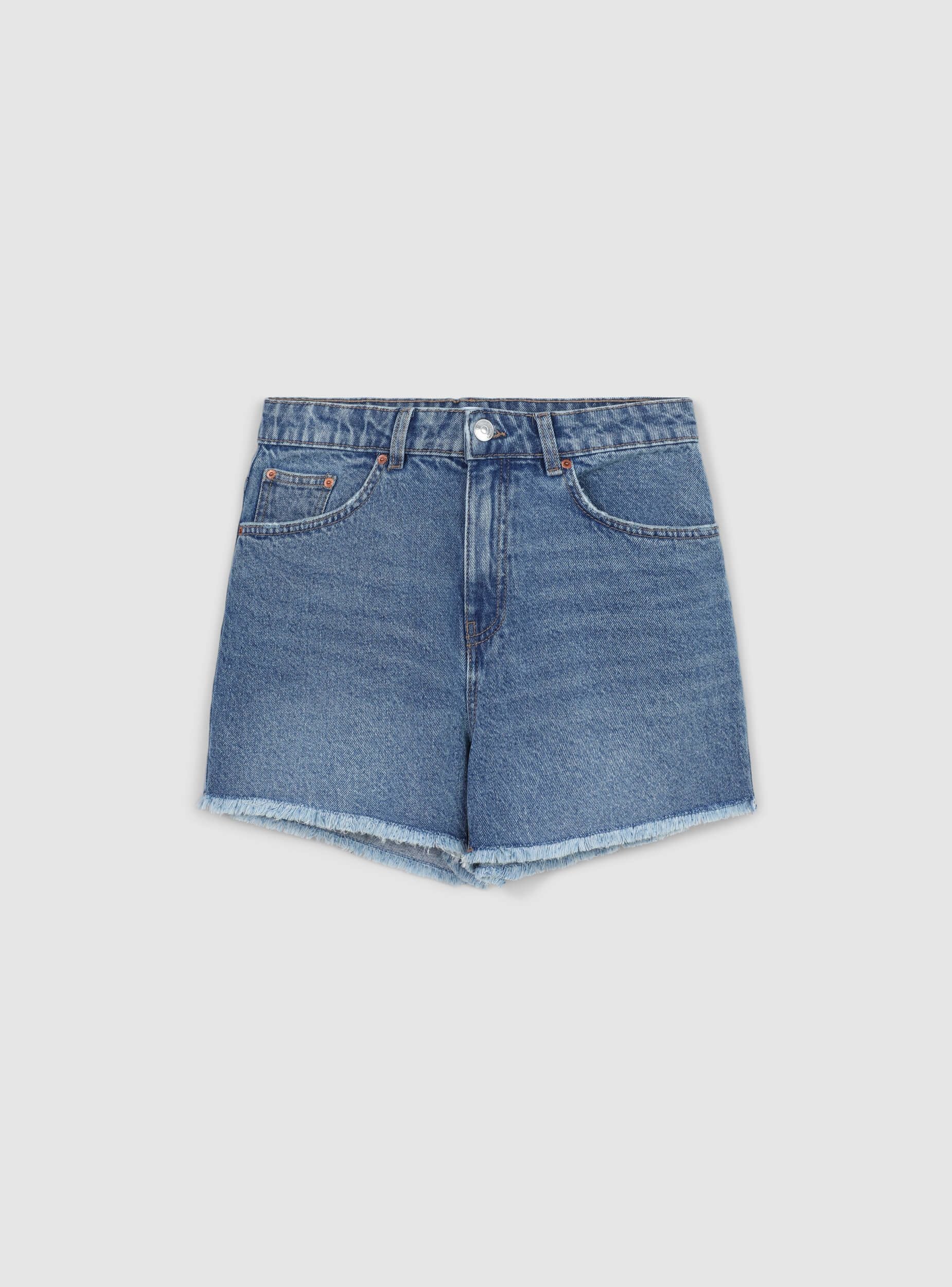 Pantaloncini mom sfrangiato - Image 6