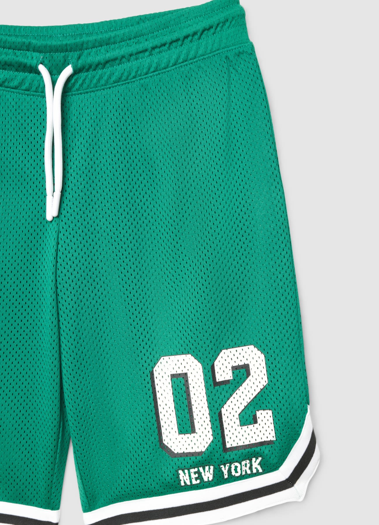 Pantaloncini sportivi in rete con stampa numero - Image 3