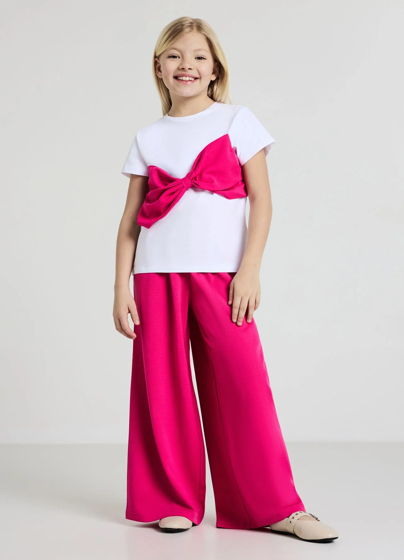 Pantalone a palazzo con fascia - Image 3