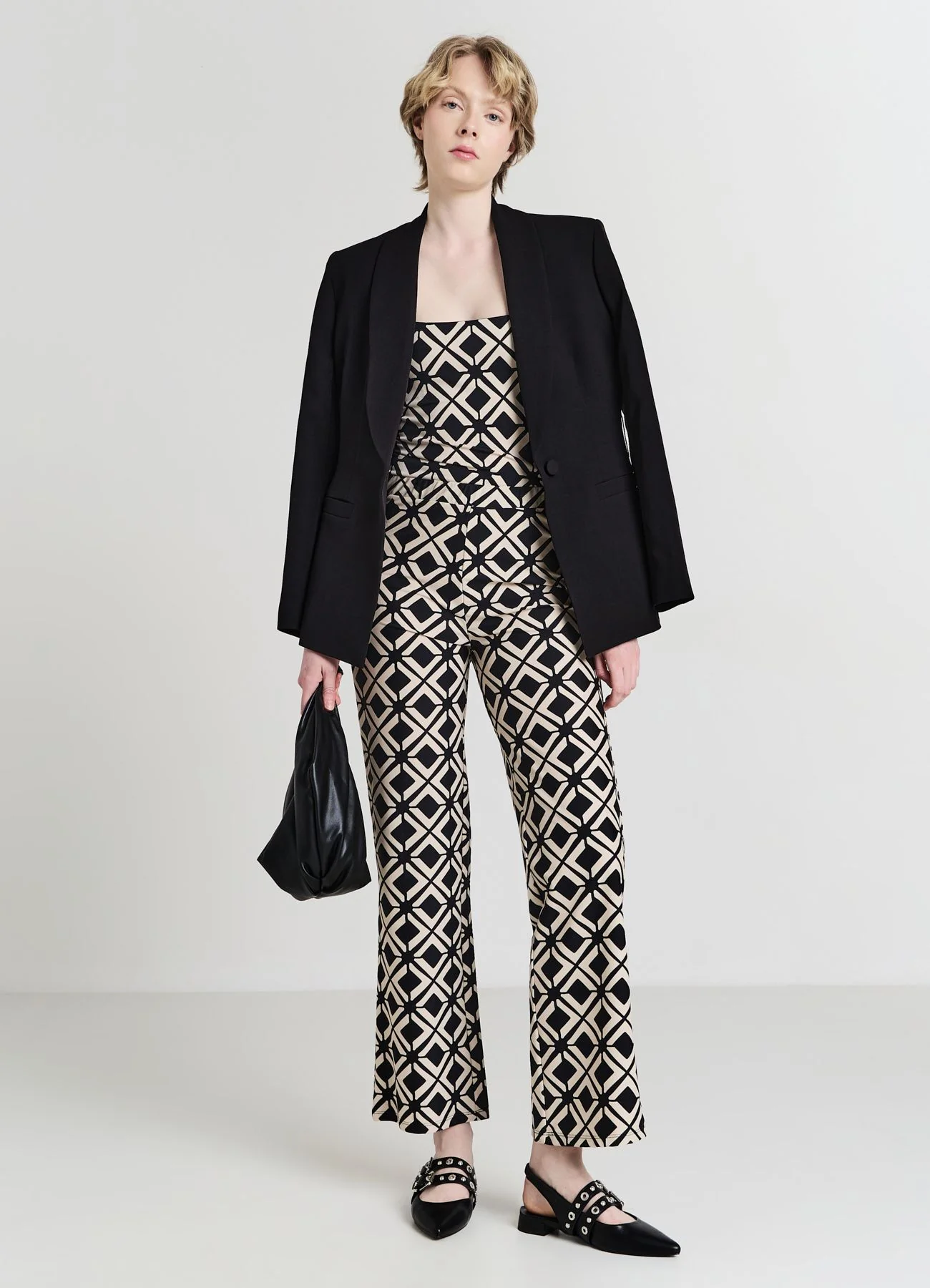 Pantalone a palazzo fantasia