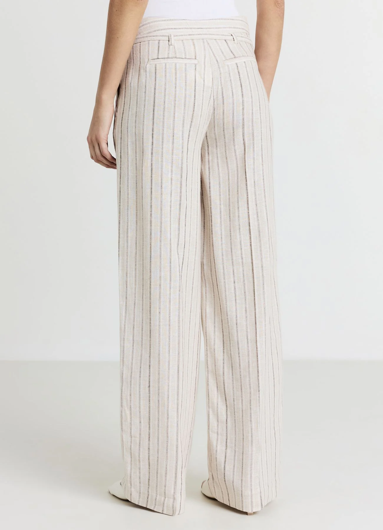 Pantalone a palazzo gessato - Image 2