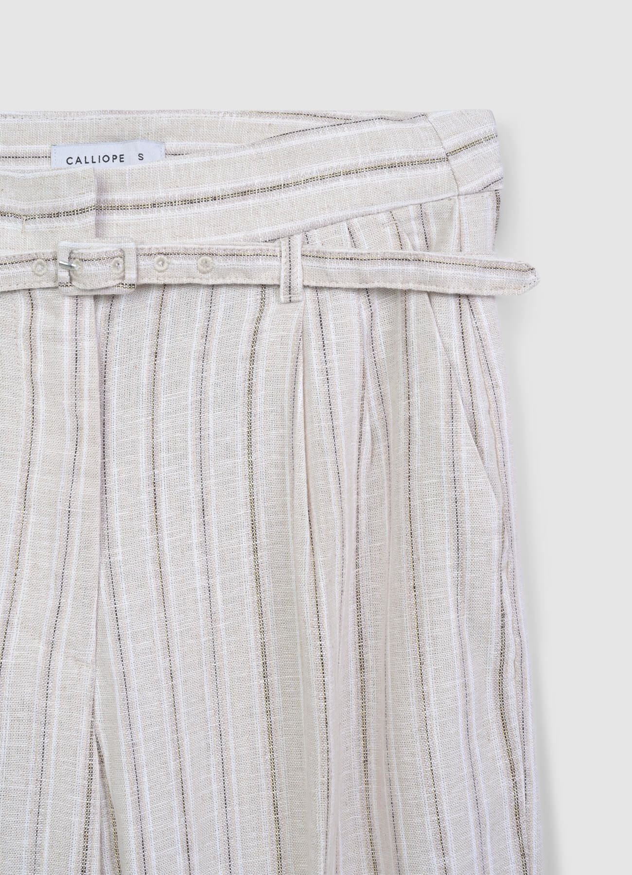 Pantalone a palazzo gessato - Image 5