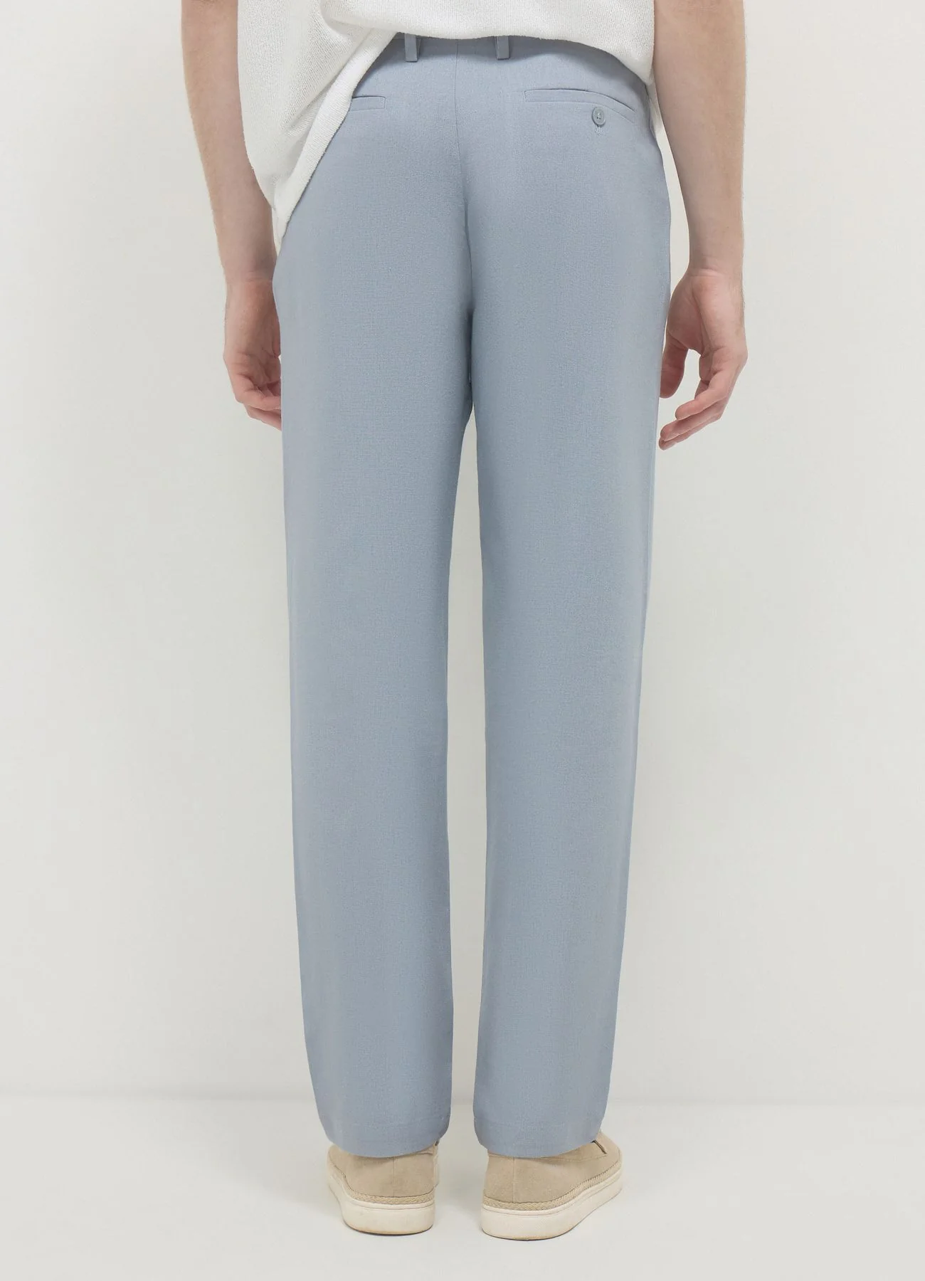 Pantalone chino misto lino