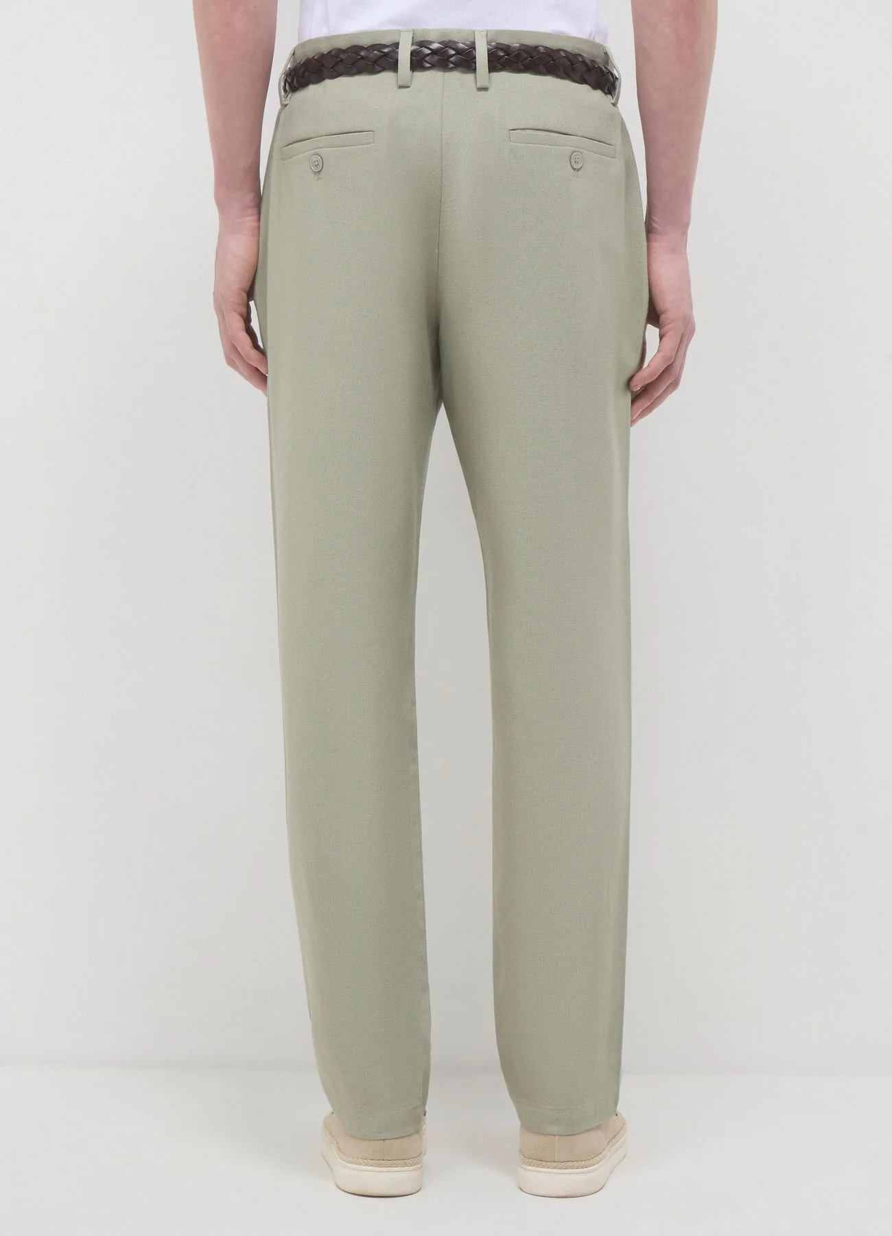 Pantalone chino misto lino