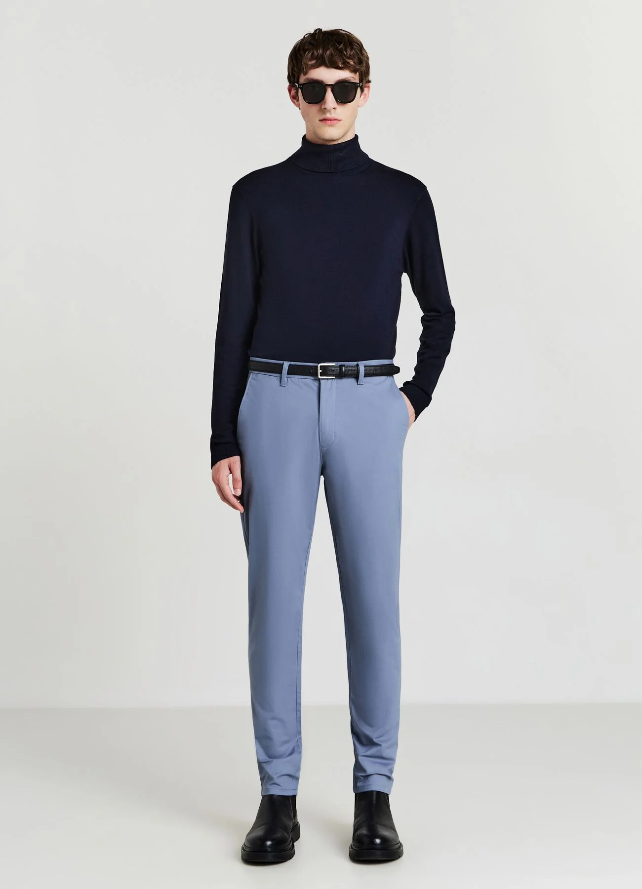 Pantalone chino tinta unita - Image 3
