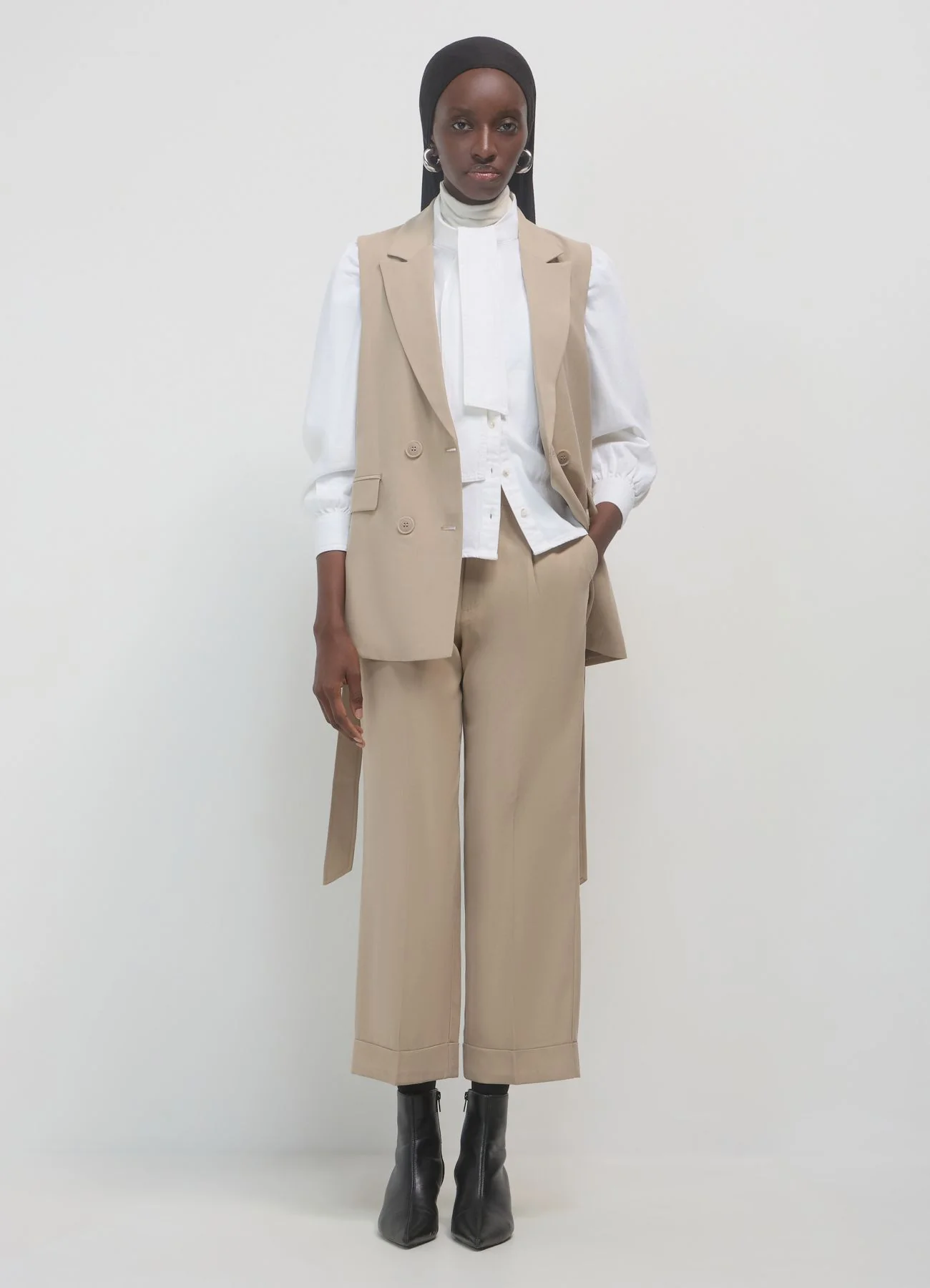 Pantalone classico con risvolto - Image 2