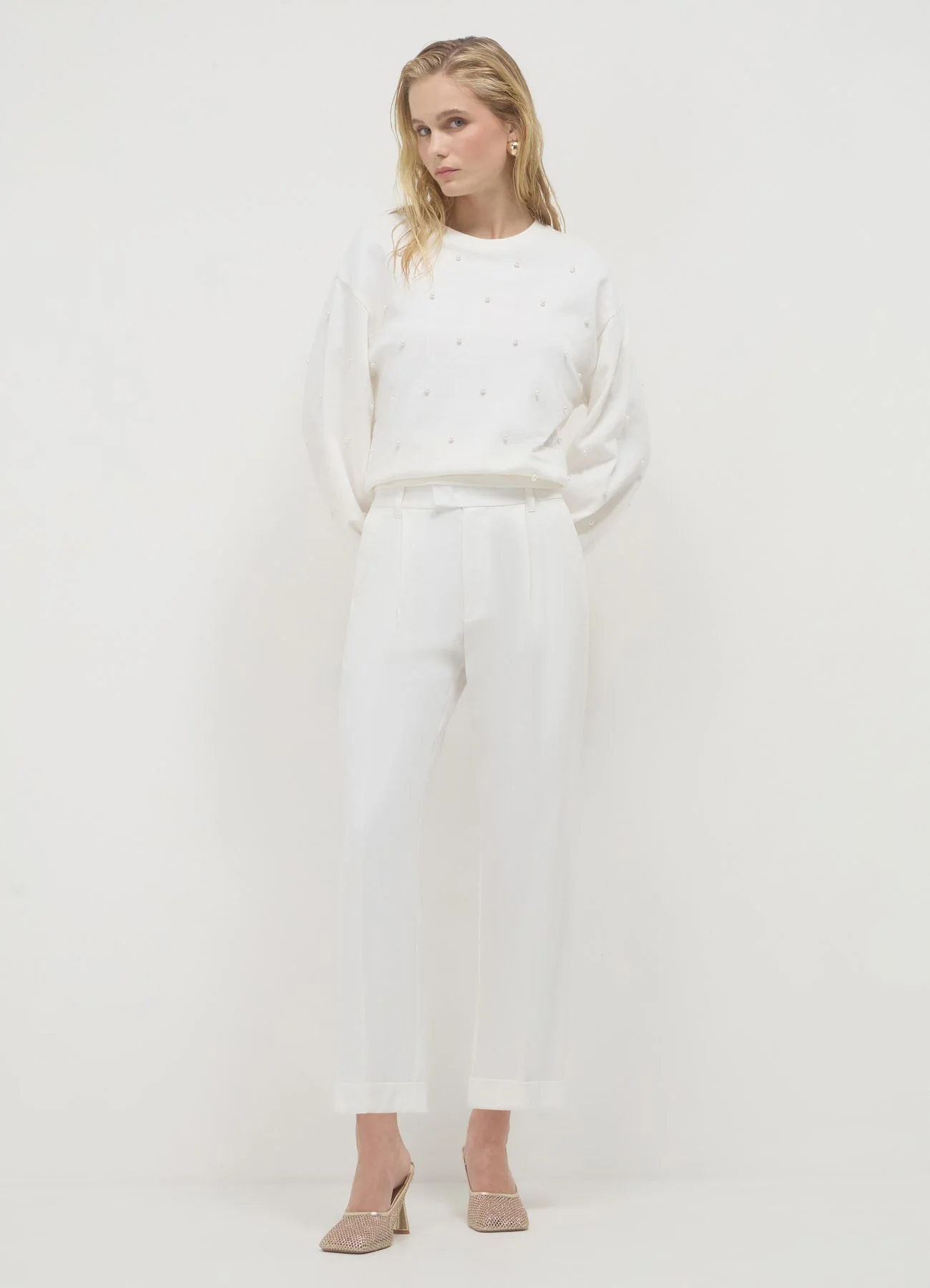 Pantalone classico con risvolto - Image 2