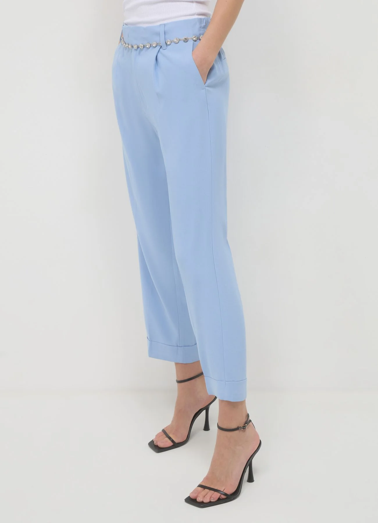 Pantalone classico con risvolto - Image 3
