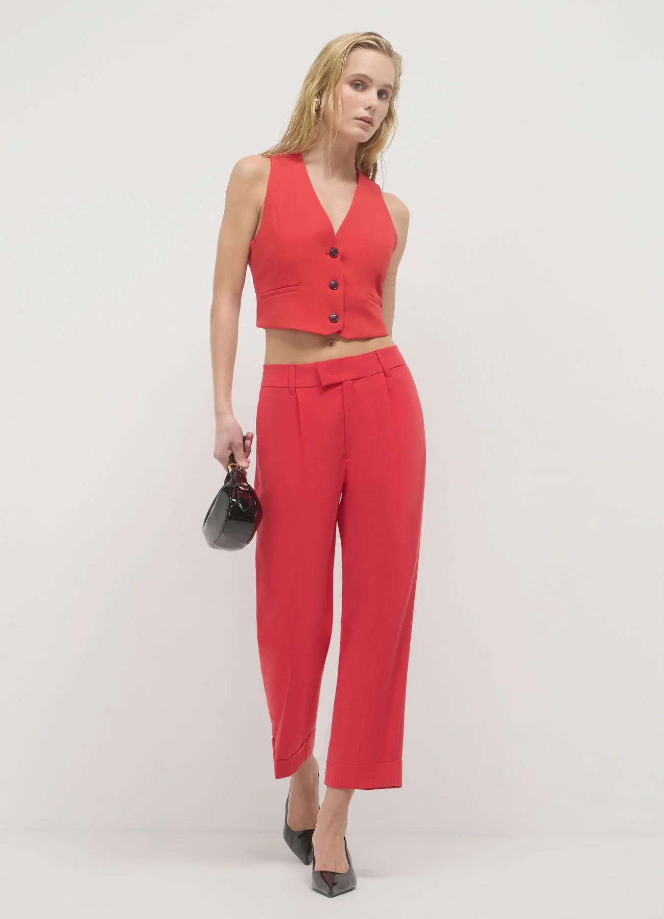 Pantalone classico con risvolto - Image 2