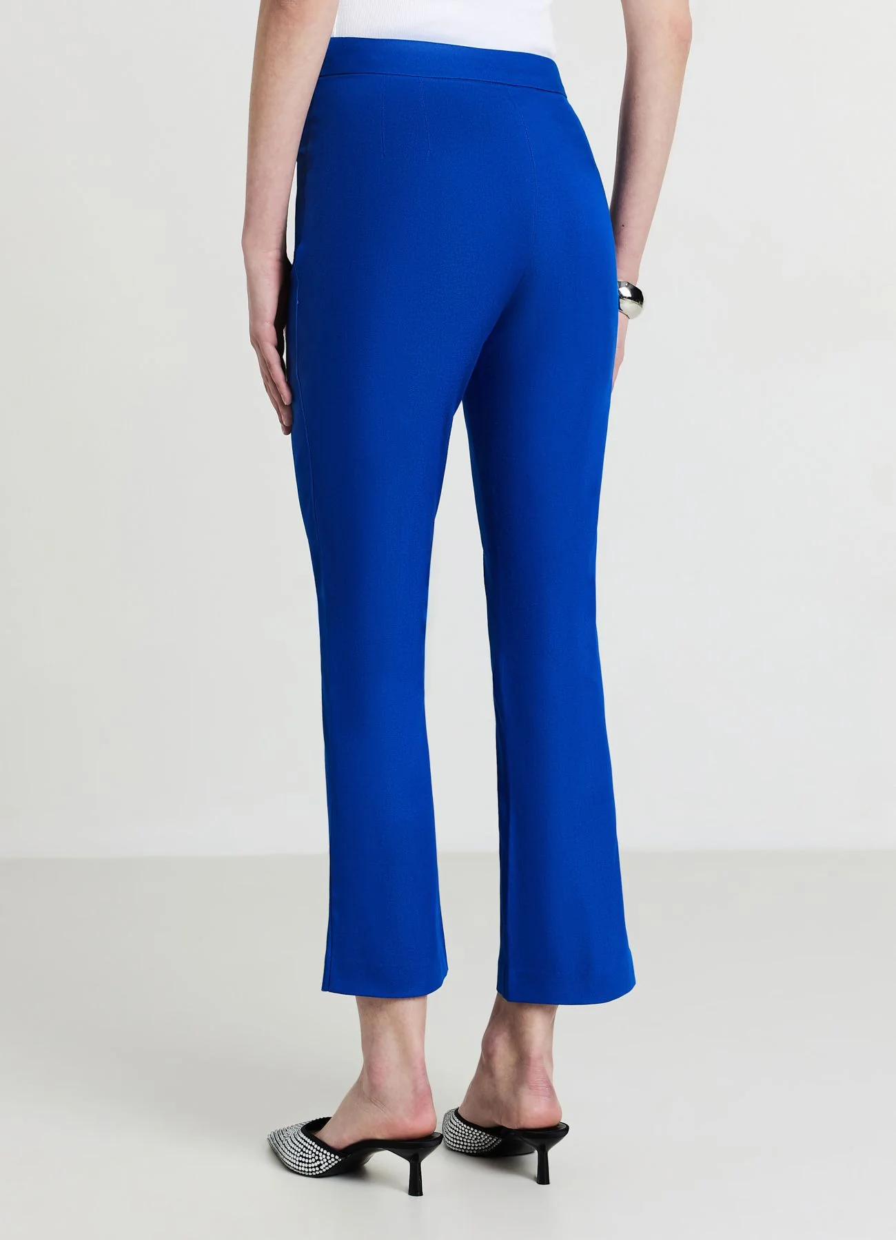 Pantalone cropped flare in rasatello