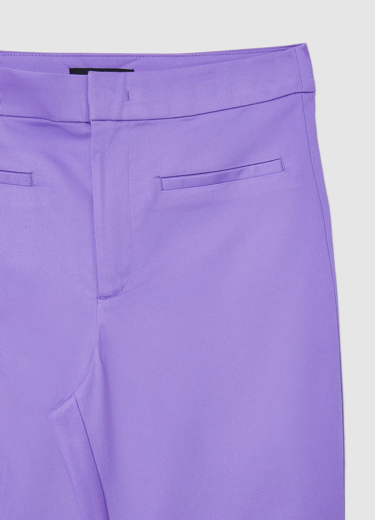 Pantalone cropped flare in rasatello - Image 5