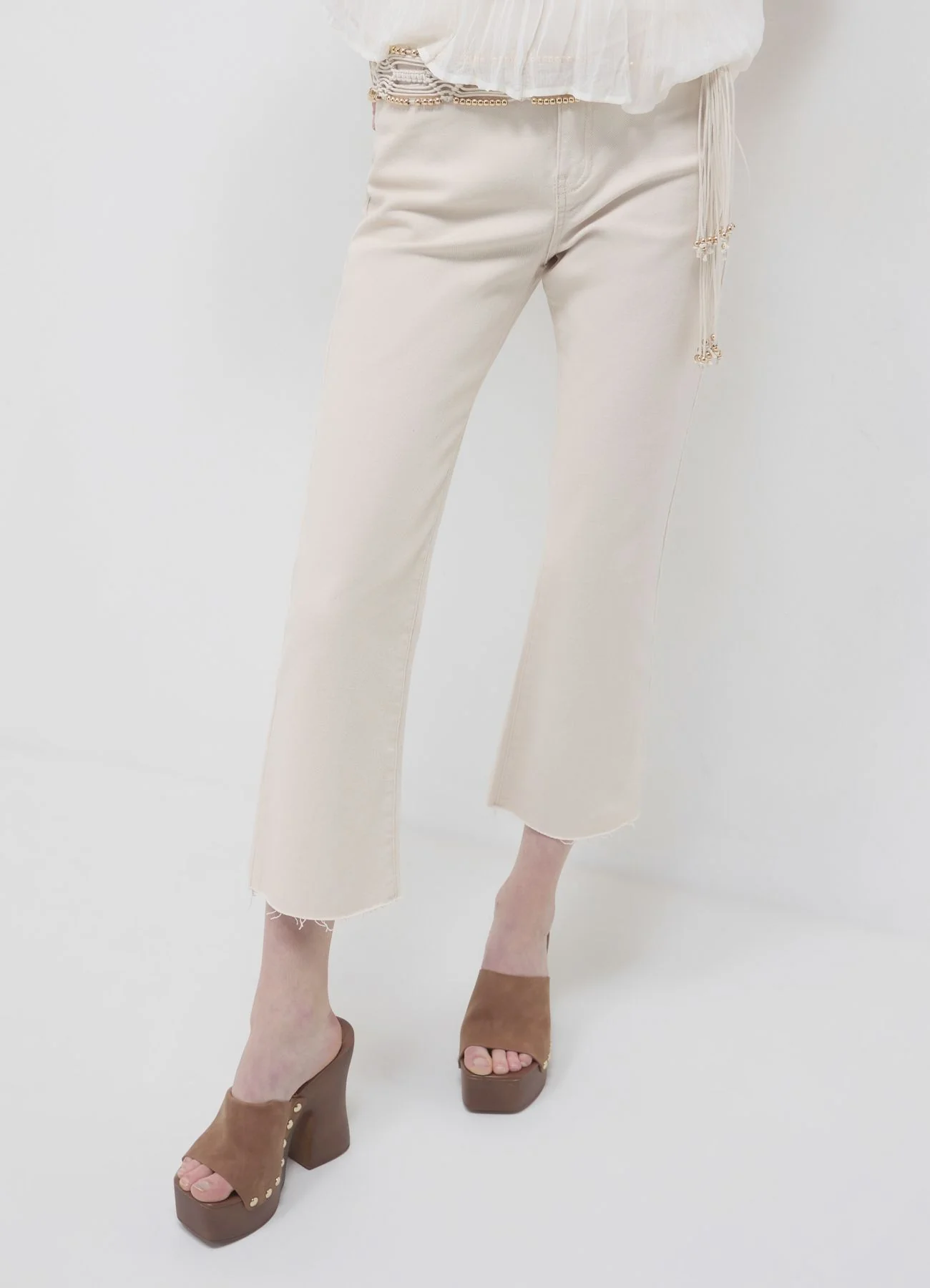 Pantalone cropped flared - Image 3