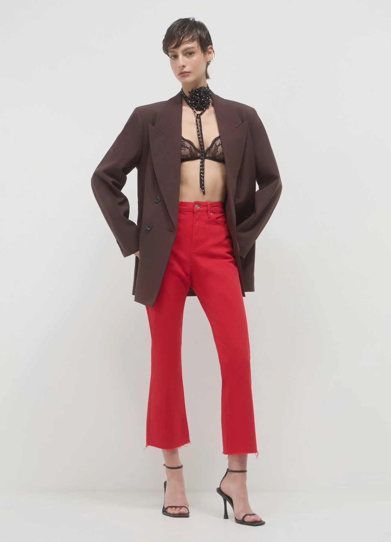 Pantalone cropped flared - Image 4