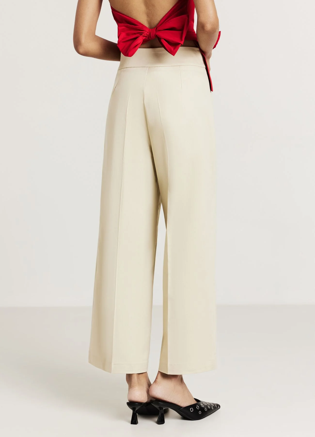 Pantalone culotte in cotone - Image 3