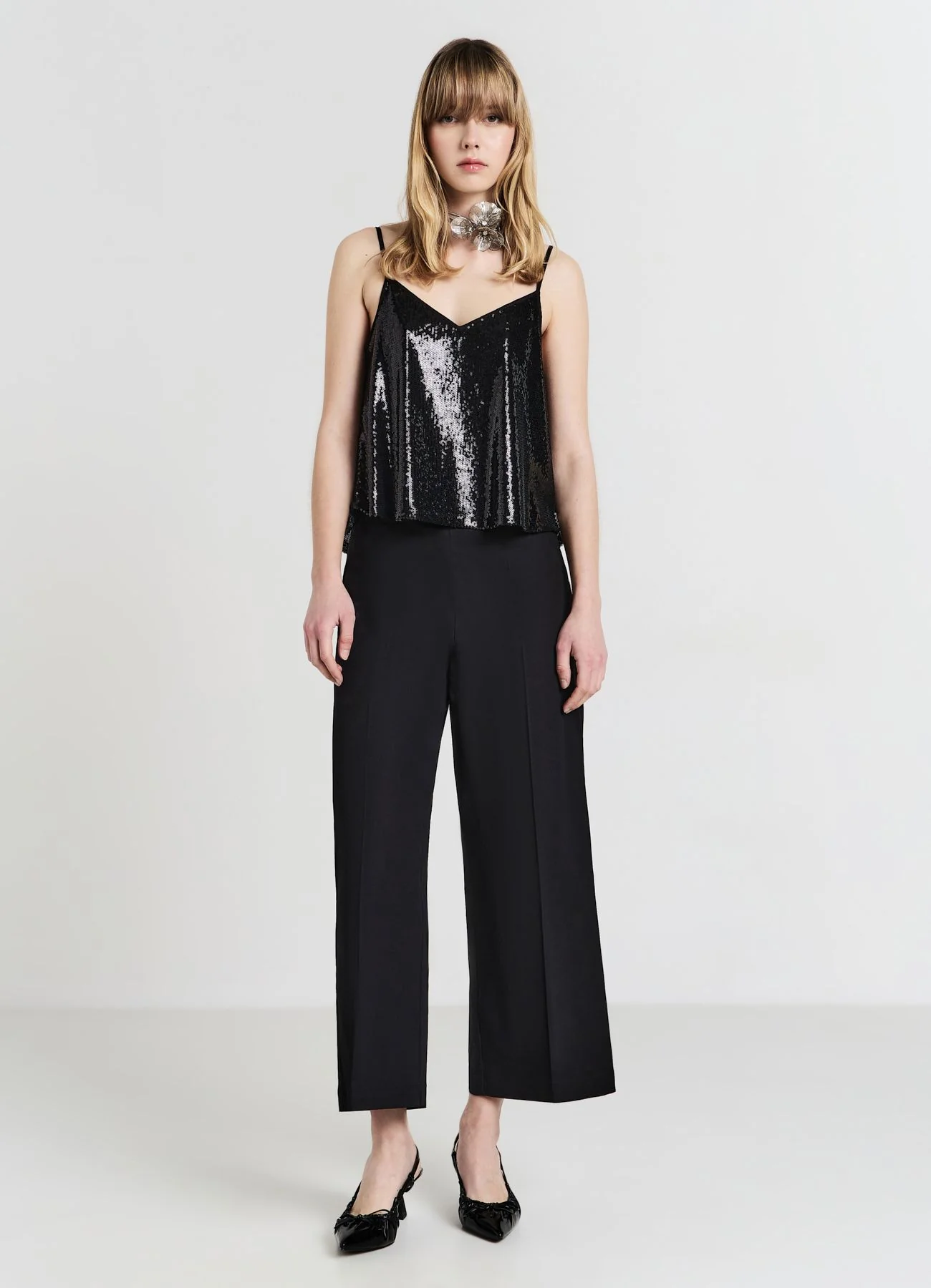 Pantalone culotte in cotone - Image 2