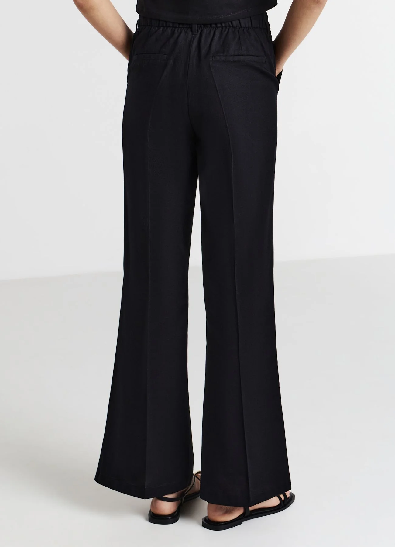 Pantalone flare in cotone - Image 2