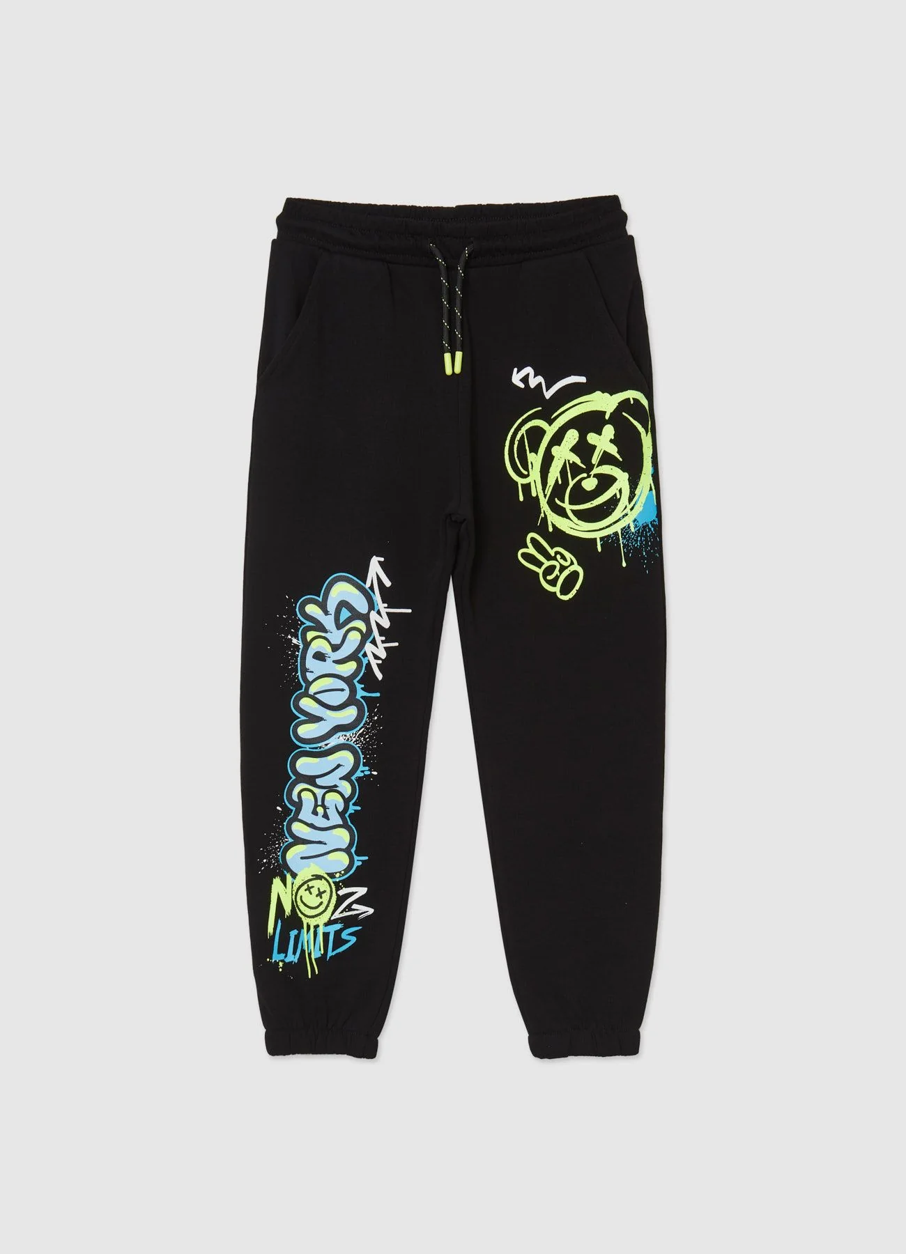 Pantalone ginnico stampe graffiti oversize - Image 5