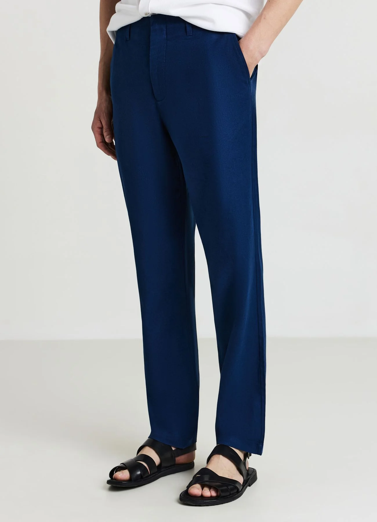 Pantalone lino con alamari - Image 3