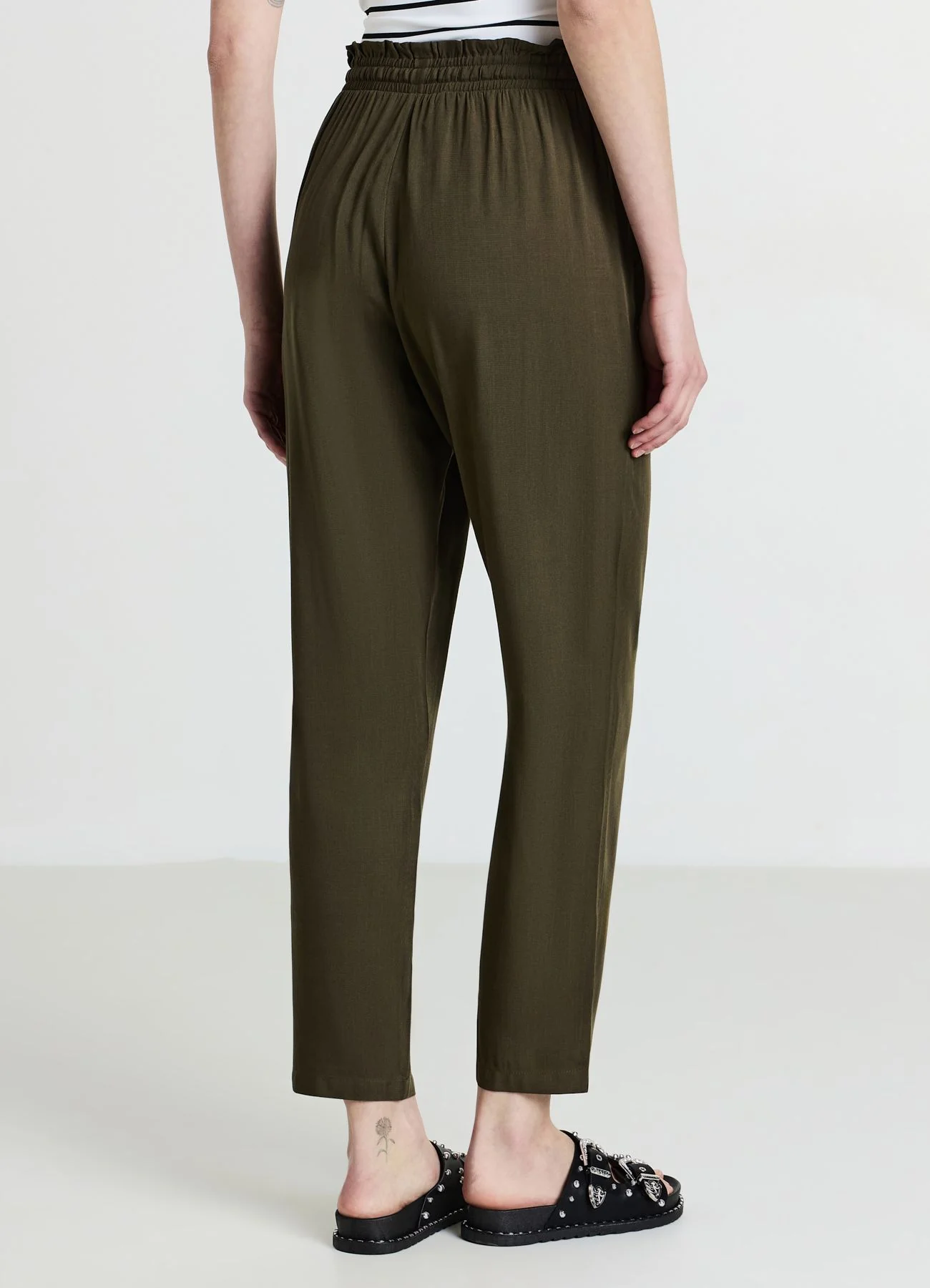 Pantalone lungo tinta unita - Image 3