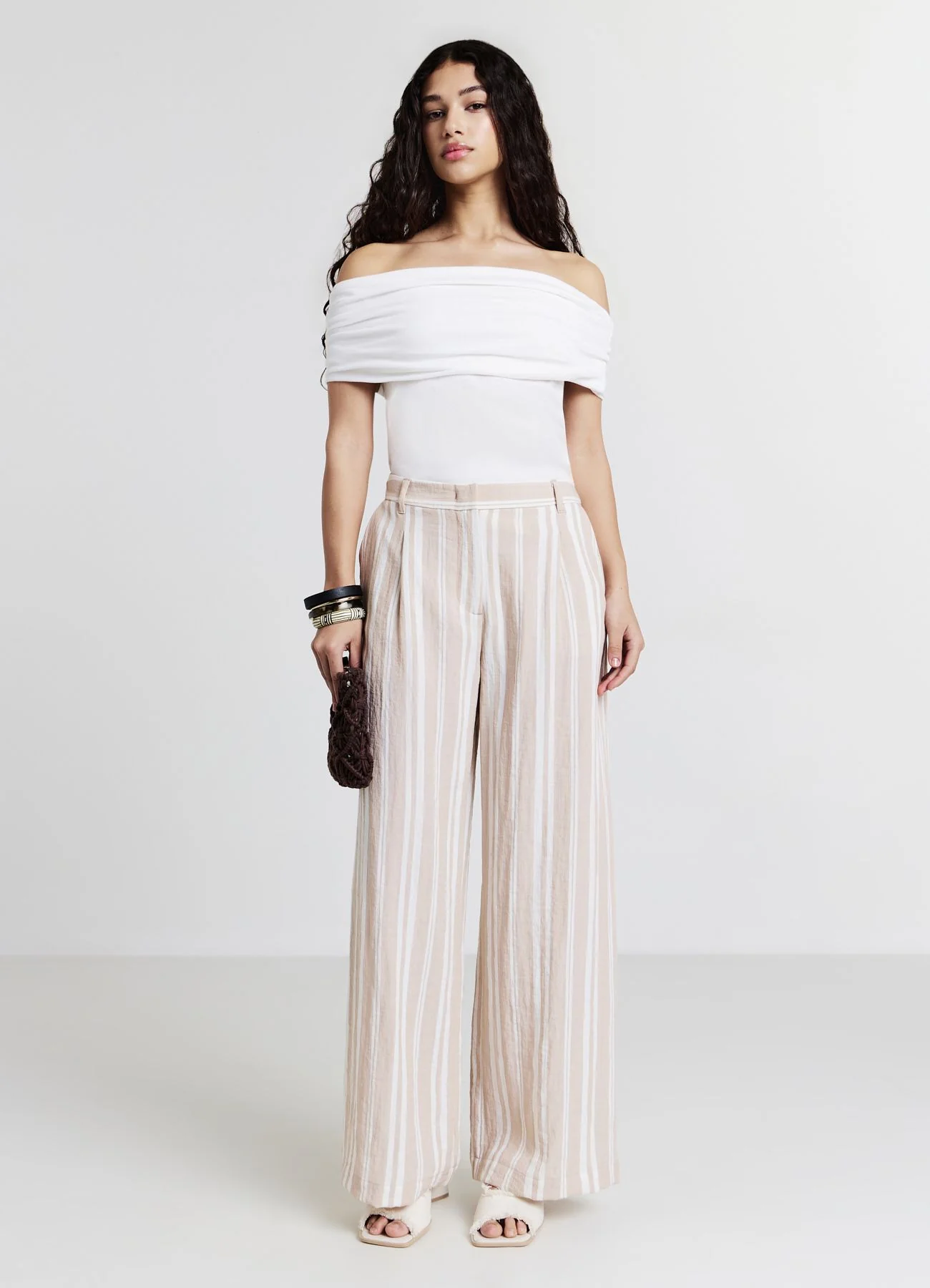 Pantalone palazzo a righe - Image 2