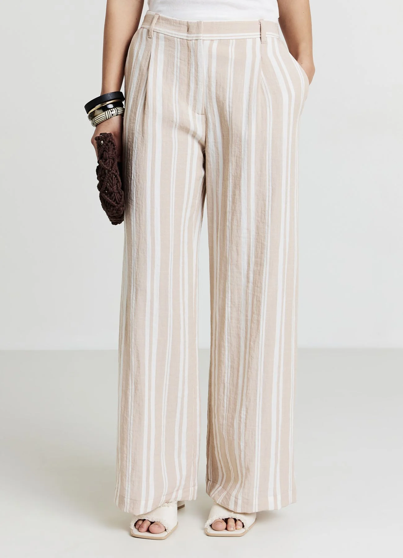 Pantalone palazzo a righe - Image 3