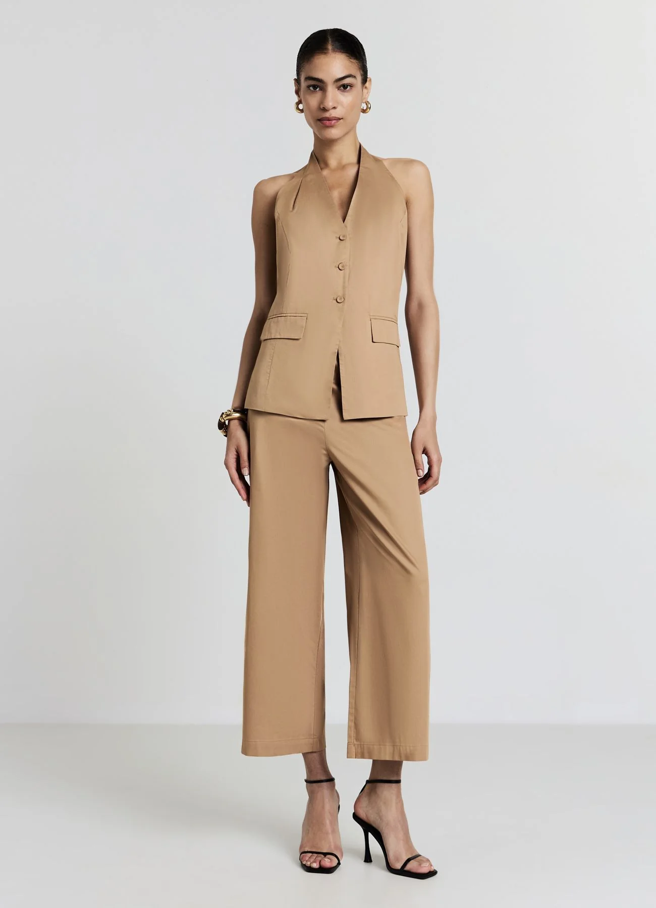 Pantalone palazzo crop - Image 3