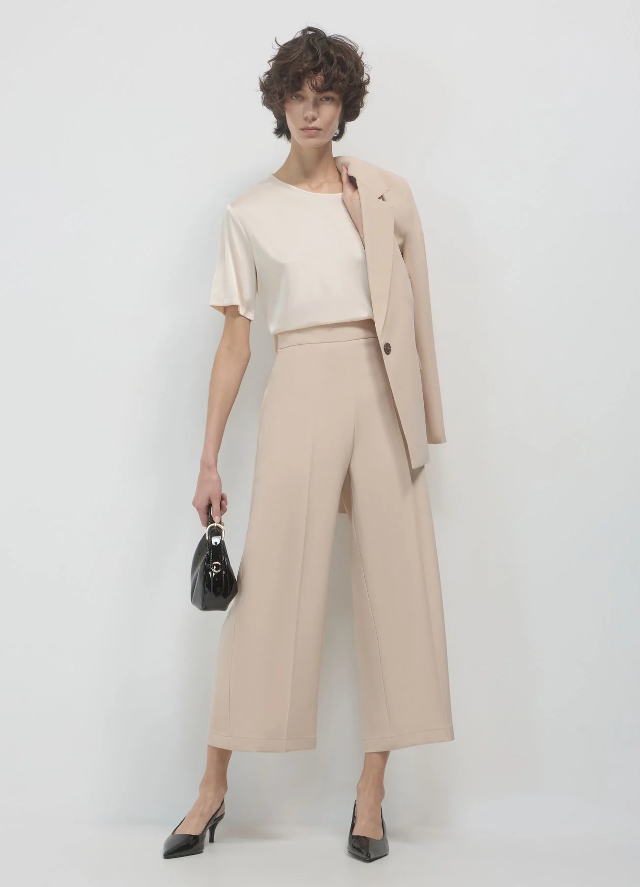 Pantalone palazzo cropped - Image 3