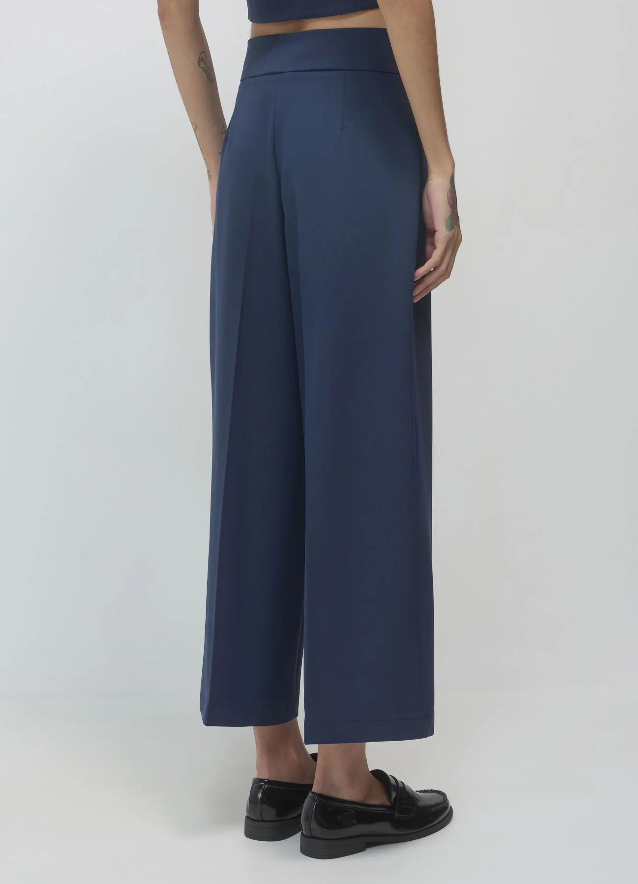Pantalone palazzo cropped - Image 3